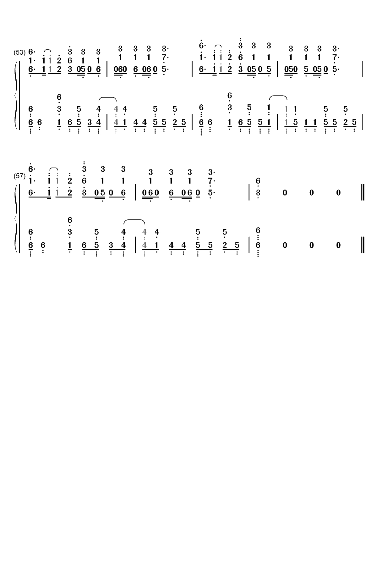 FAITH-盾之勇者成名录OP双手简谱预览4