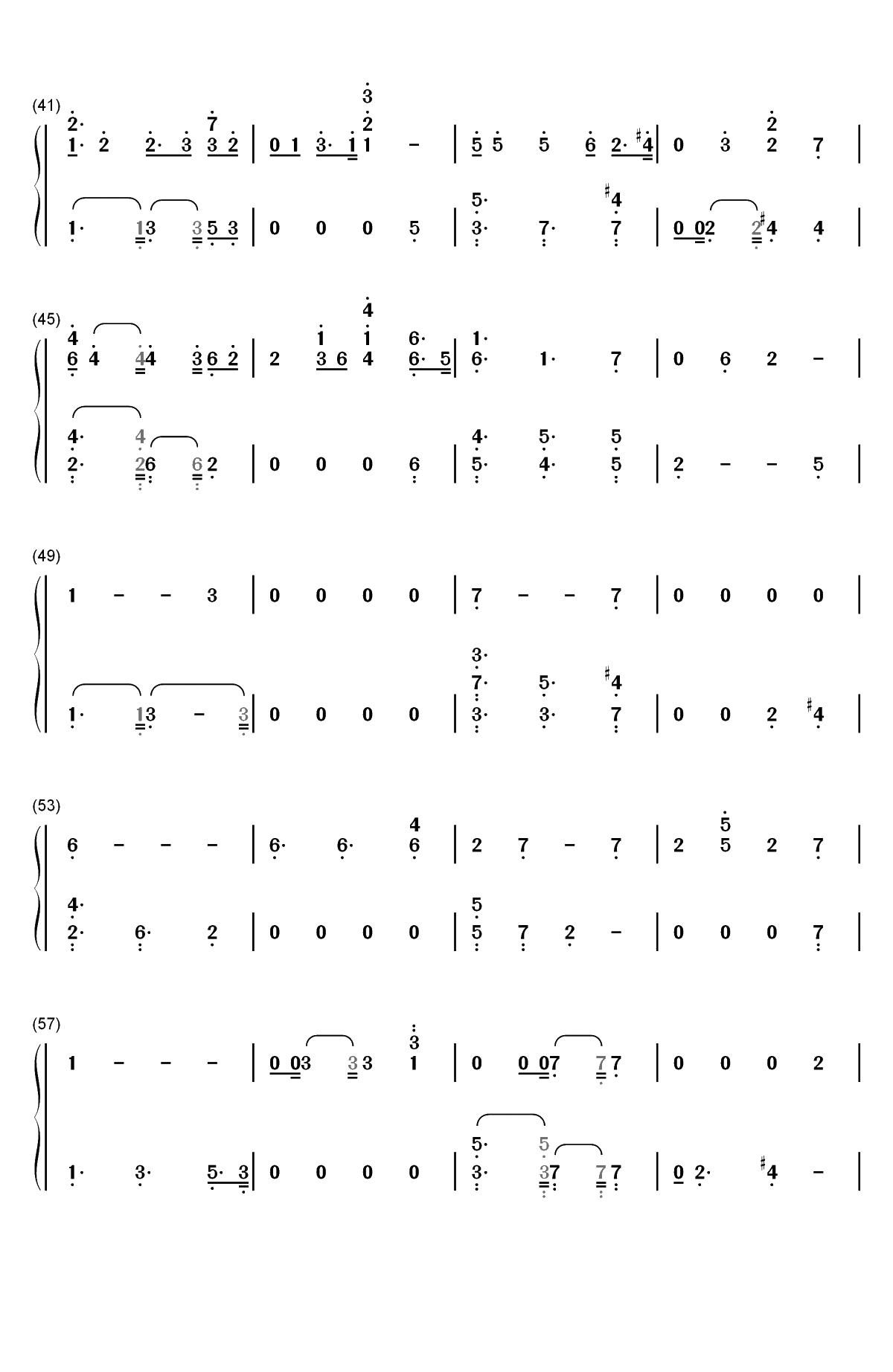 Undecided-Chris Brown双手简谱预览3