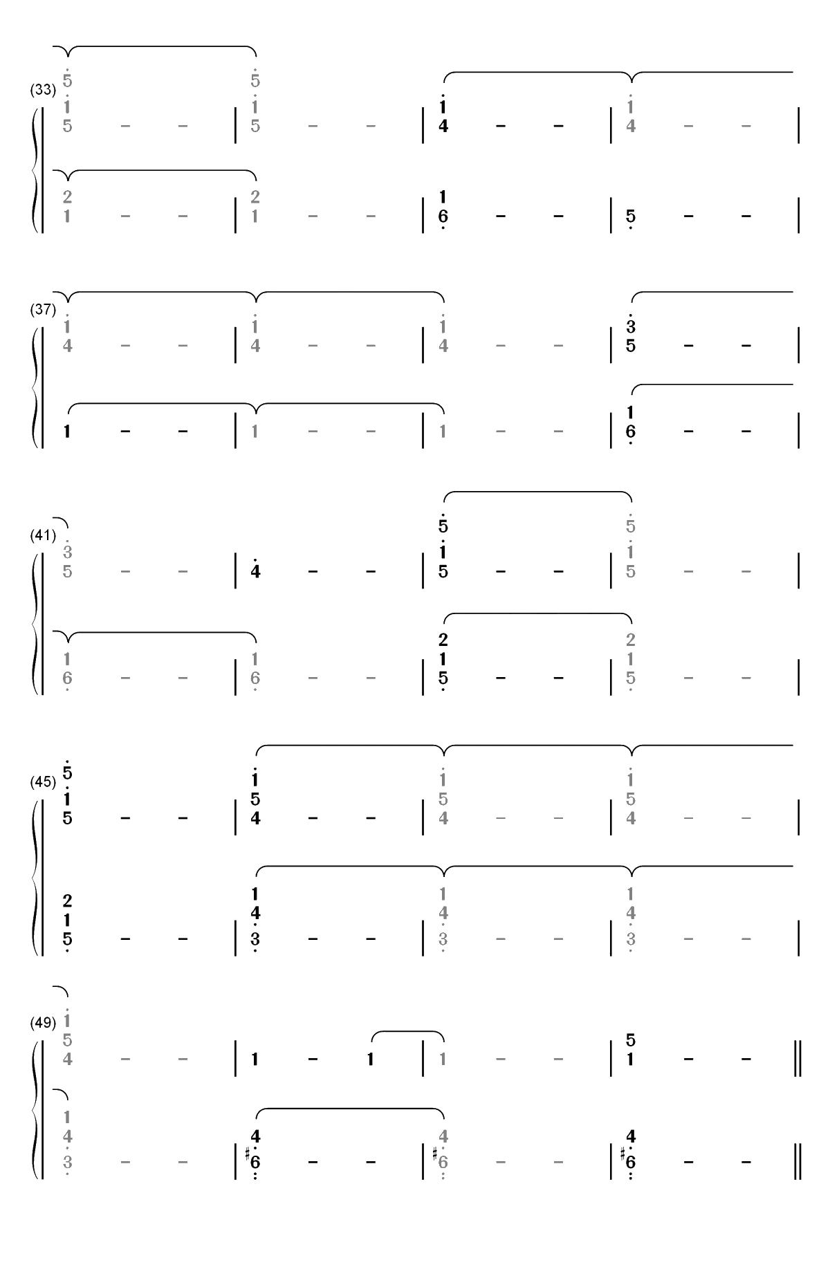 Together-大侦探皮卡丘OST双手简谱预览3