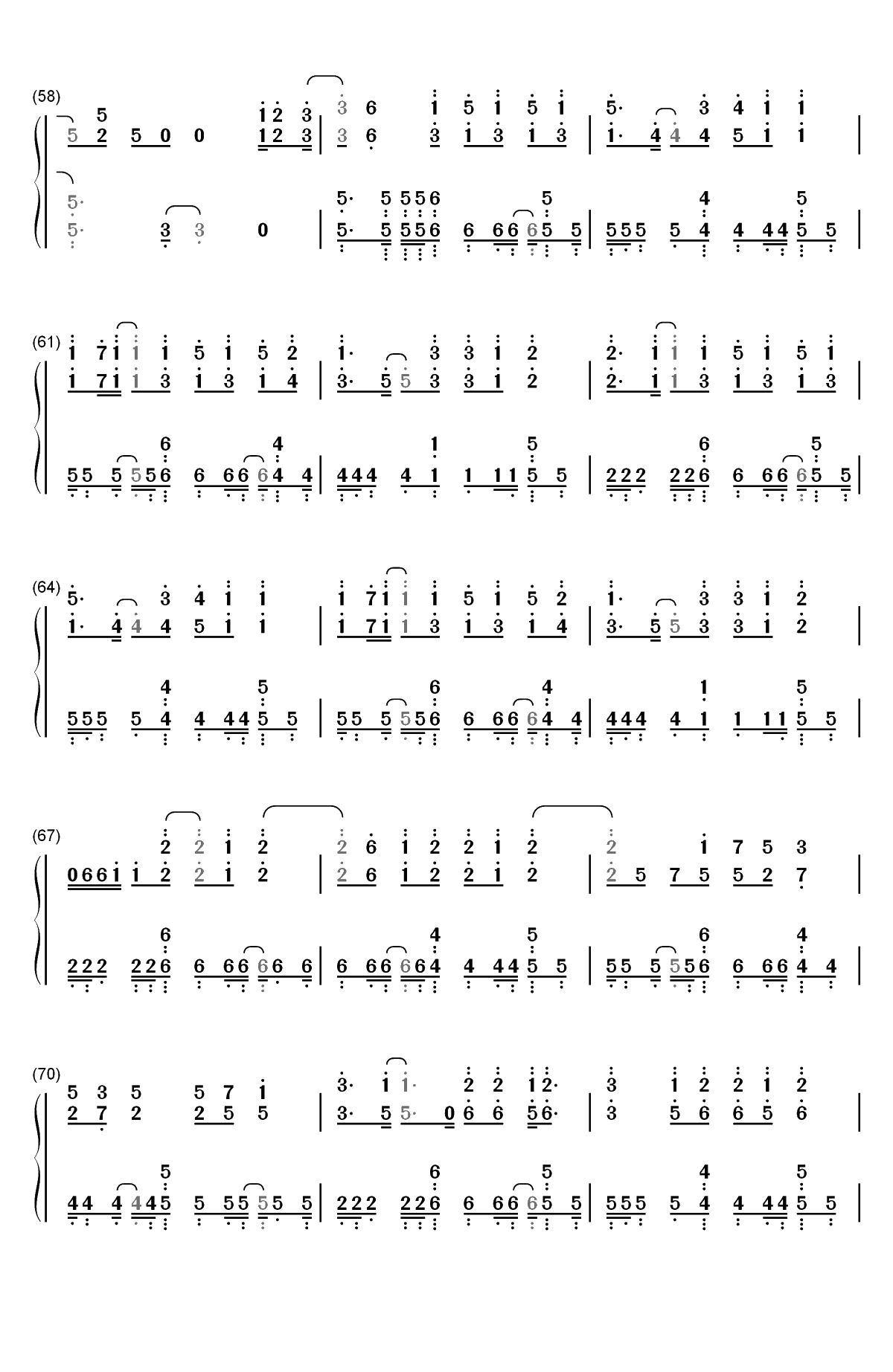 Amazing Trees-泽野弘之双手简谱预览5