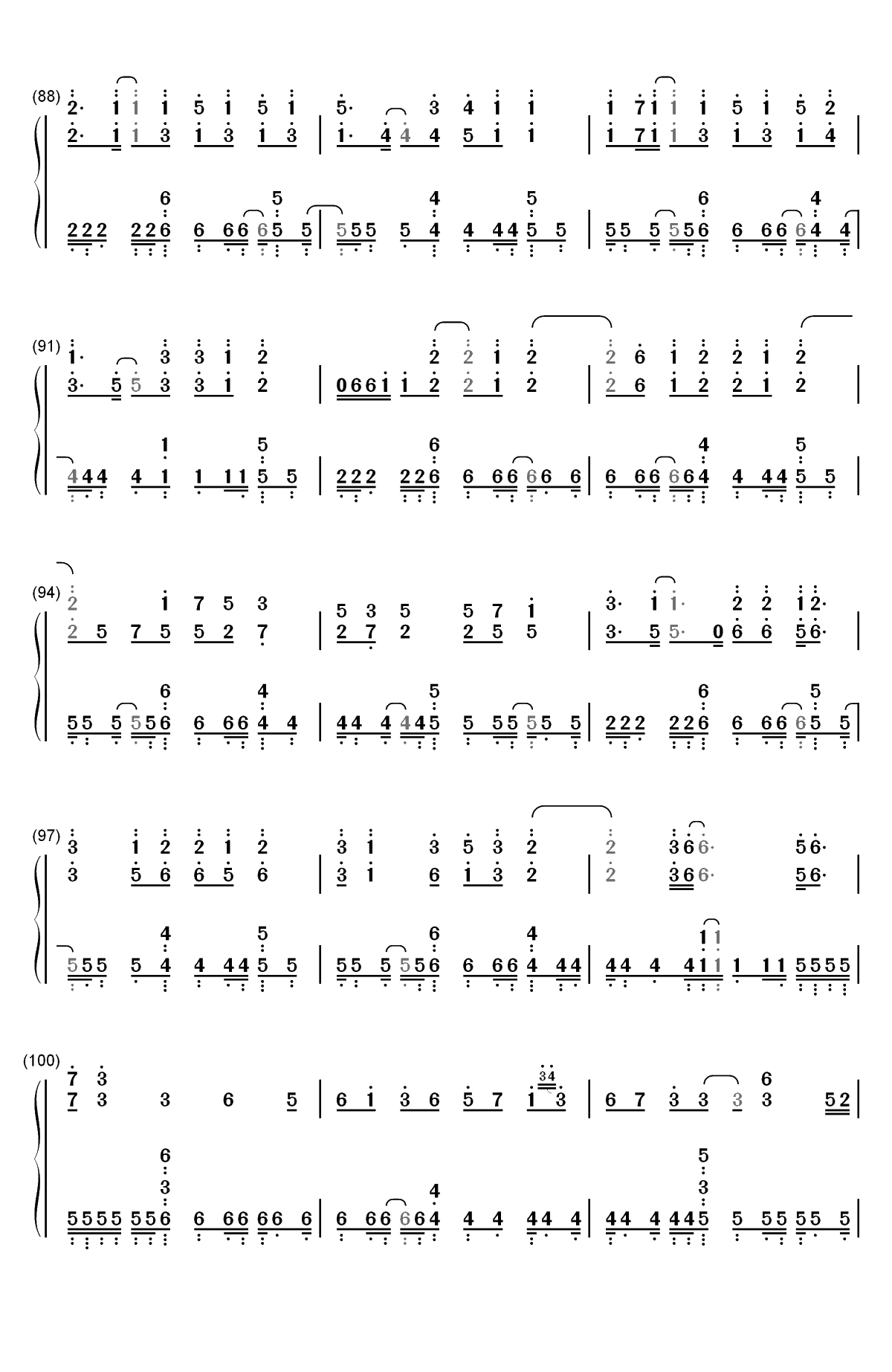 Amazing Trees-泽野弘之双手简谱预览7