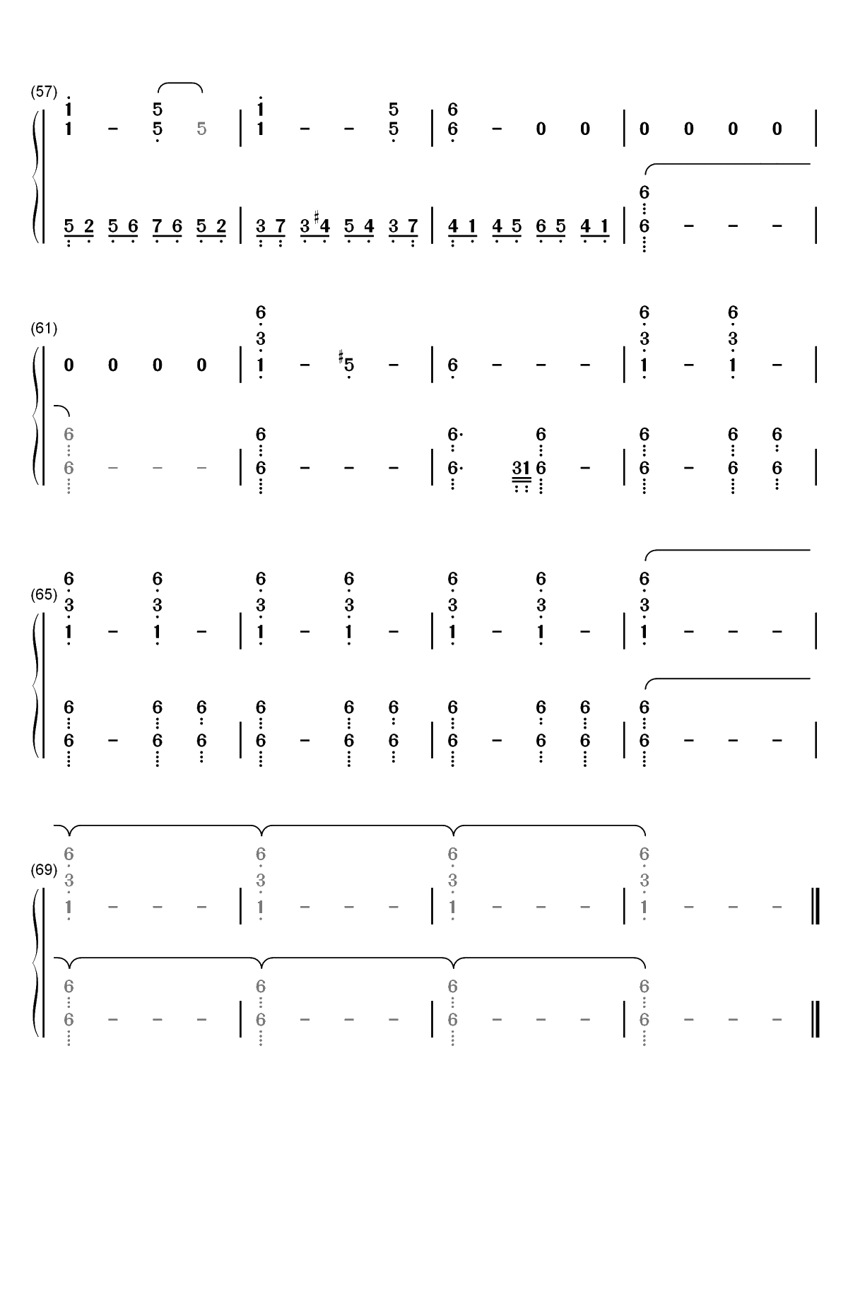 Days Gone主题曲-人生尽头双手简谱预览4