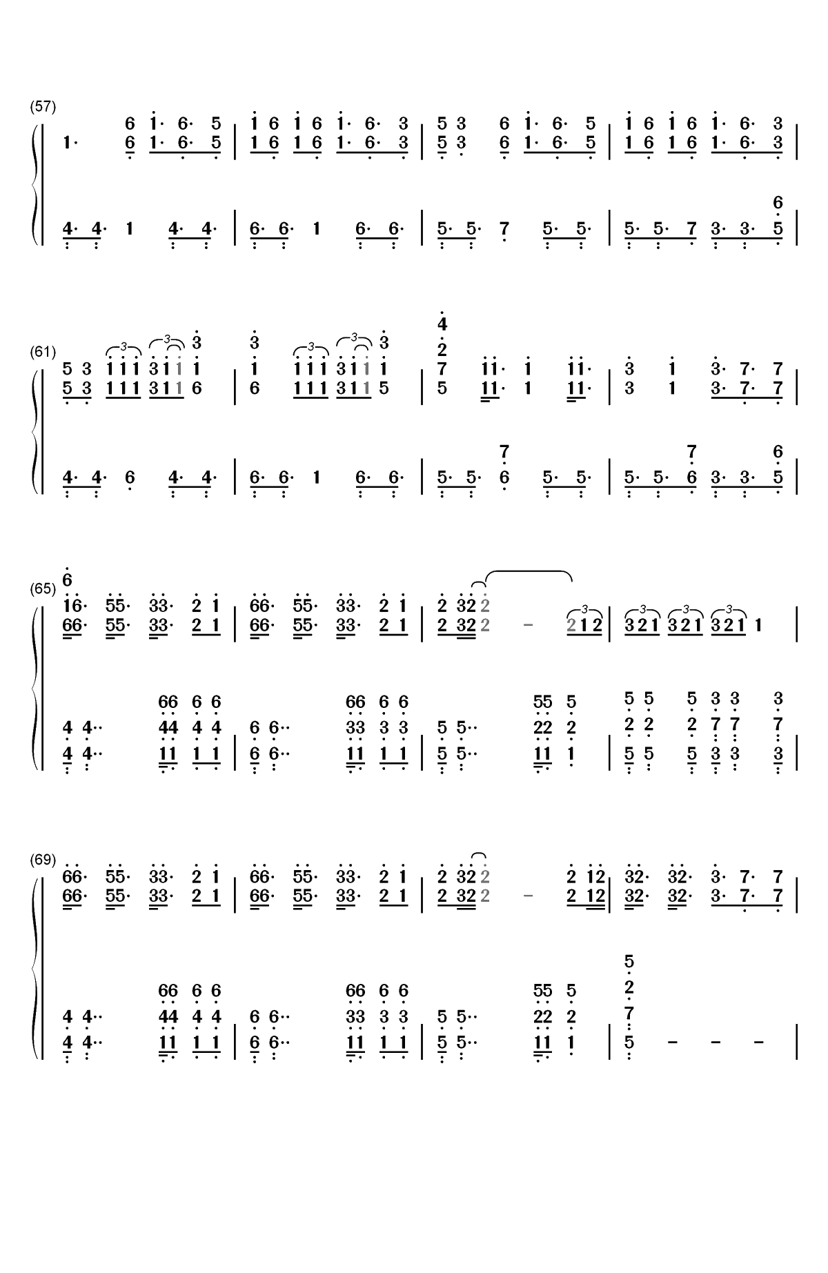 Boy With Luv-BTS和Halsey双手简谱预览4