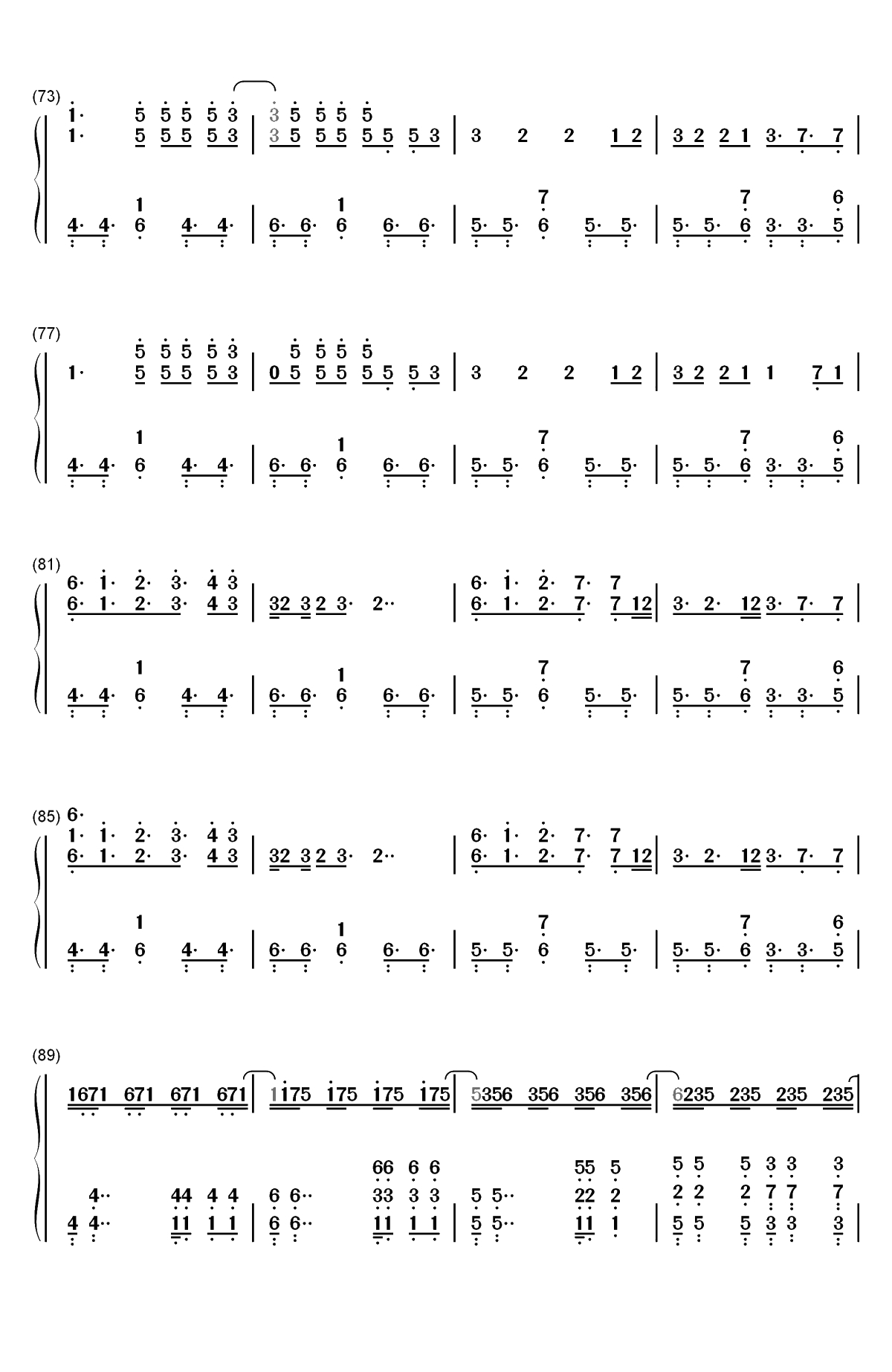 Boy With Luv-BTS和Halsey双手简谱预览5