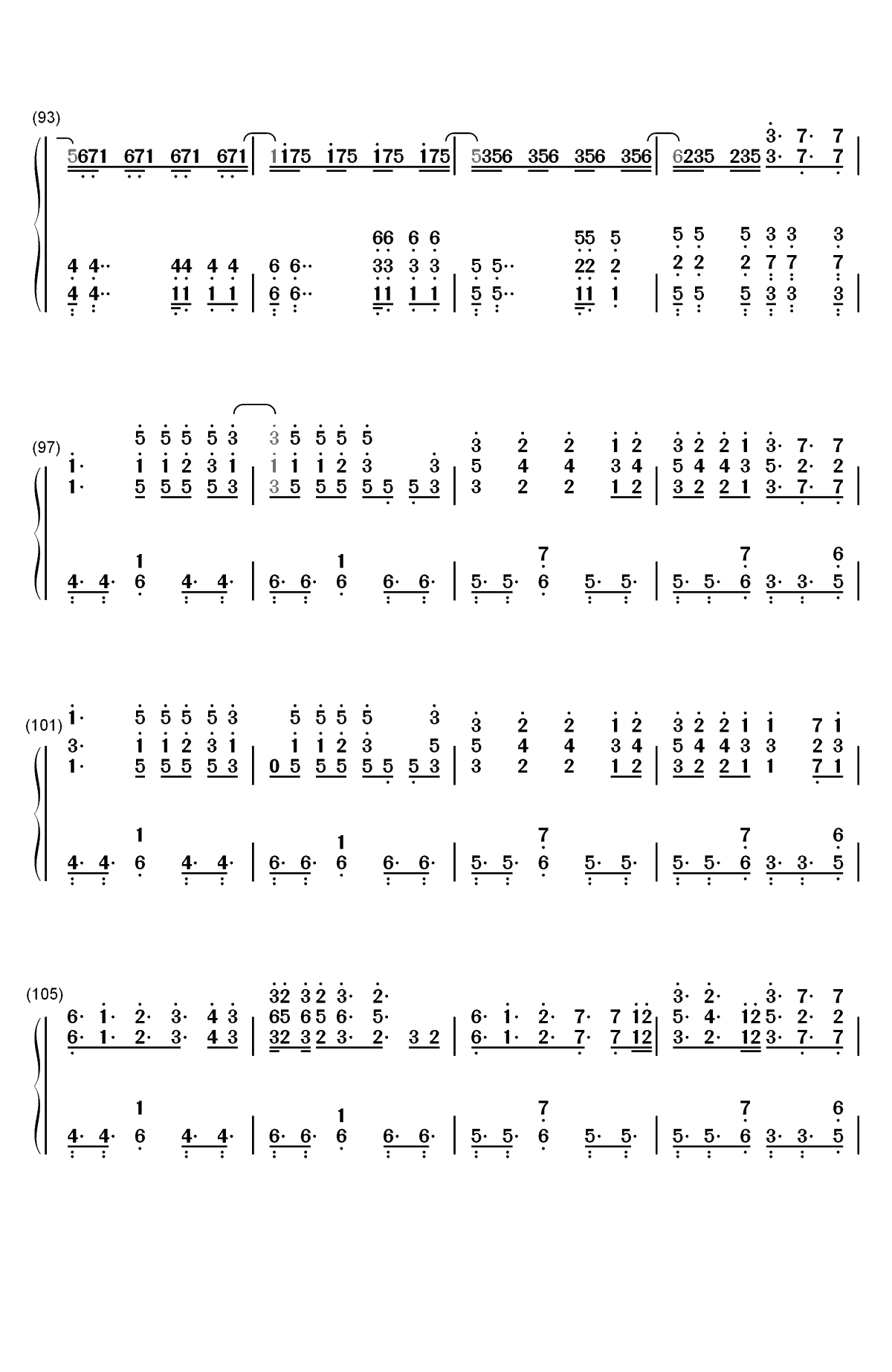 Boy With Luv-BTS和Halsey双手简谱预览6