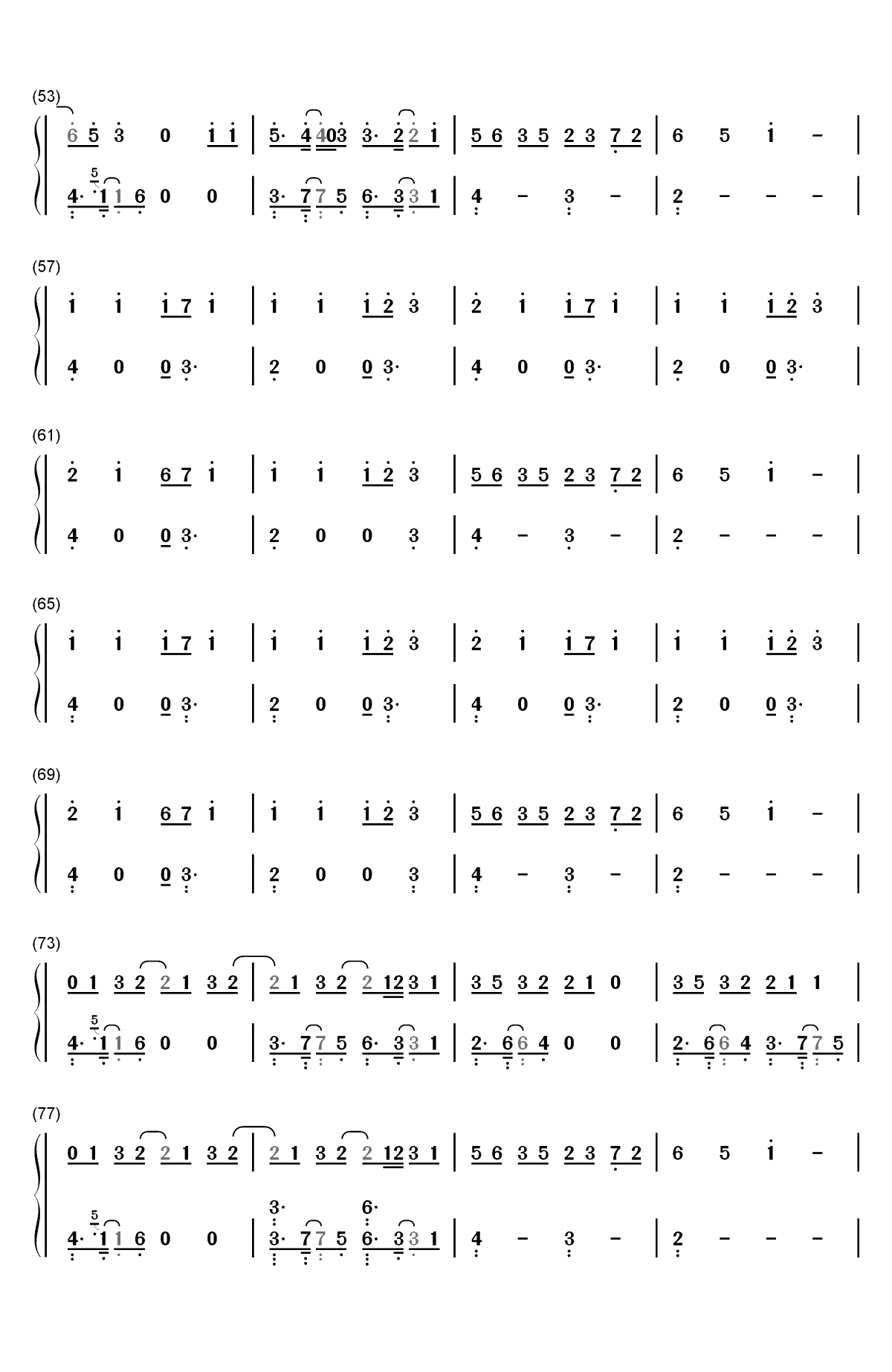 If I Cant Have You-Shawn Mendes双手简谱预览3