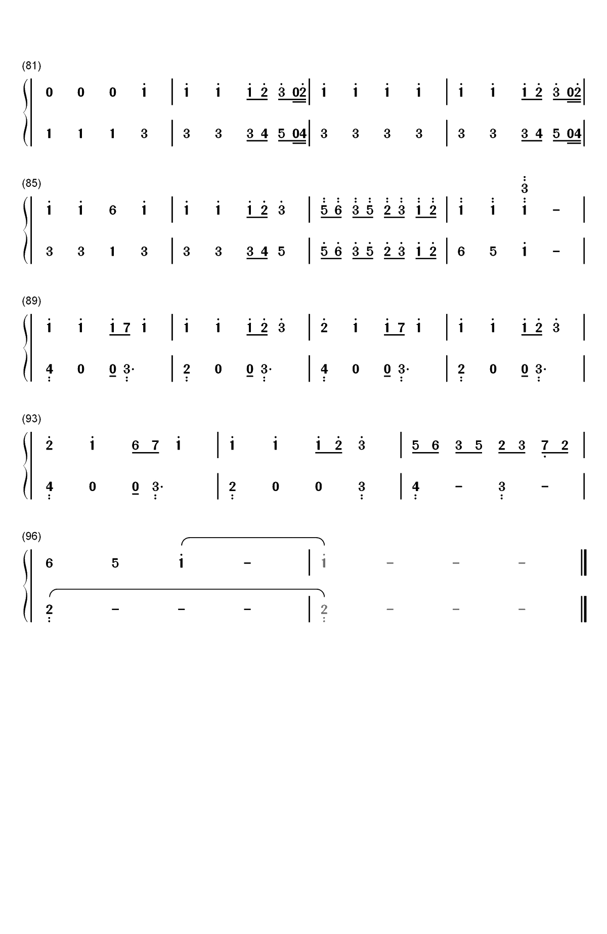 If I Cant Have You-Shawn Mendes双手简谱预览4