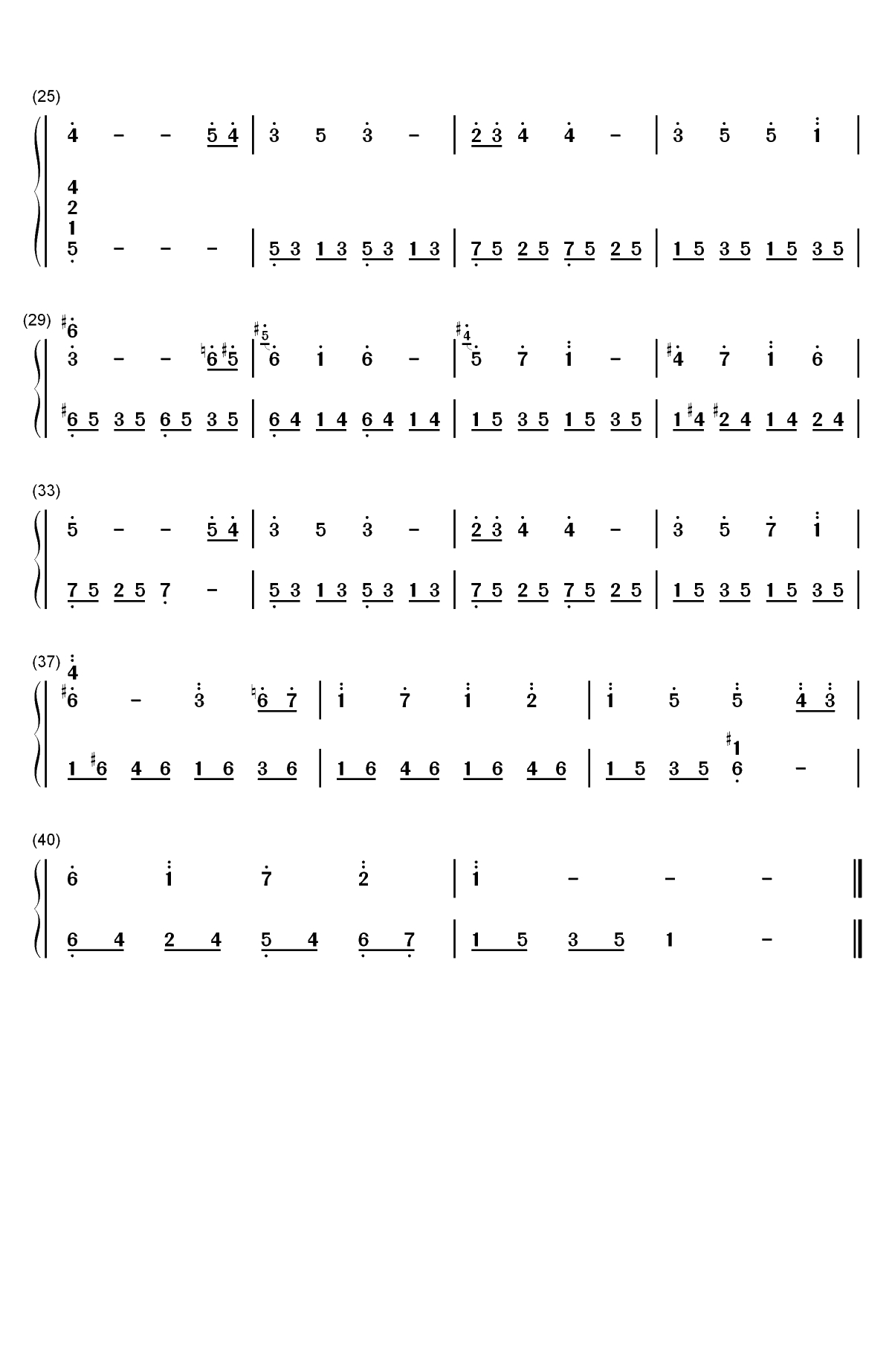 Patch Castle-星之卡比毛线传说OST双手简谱预览2