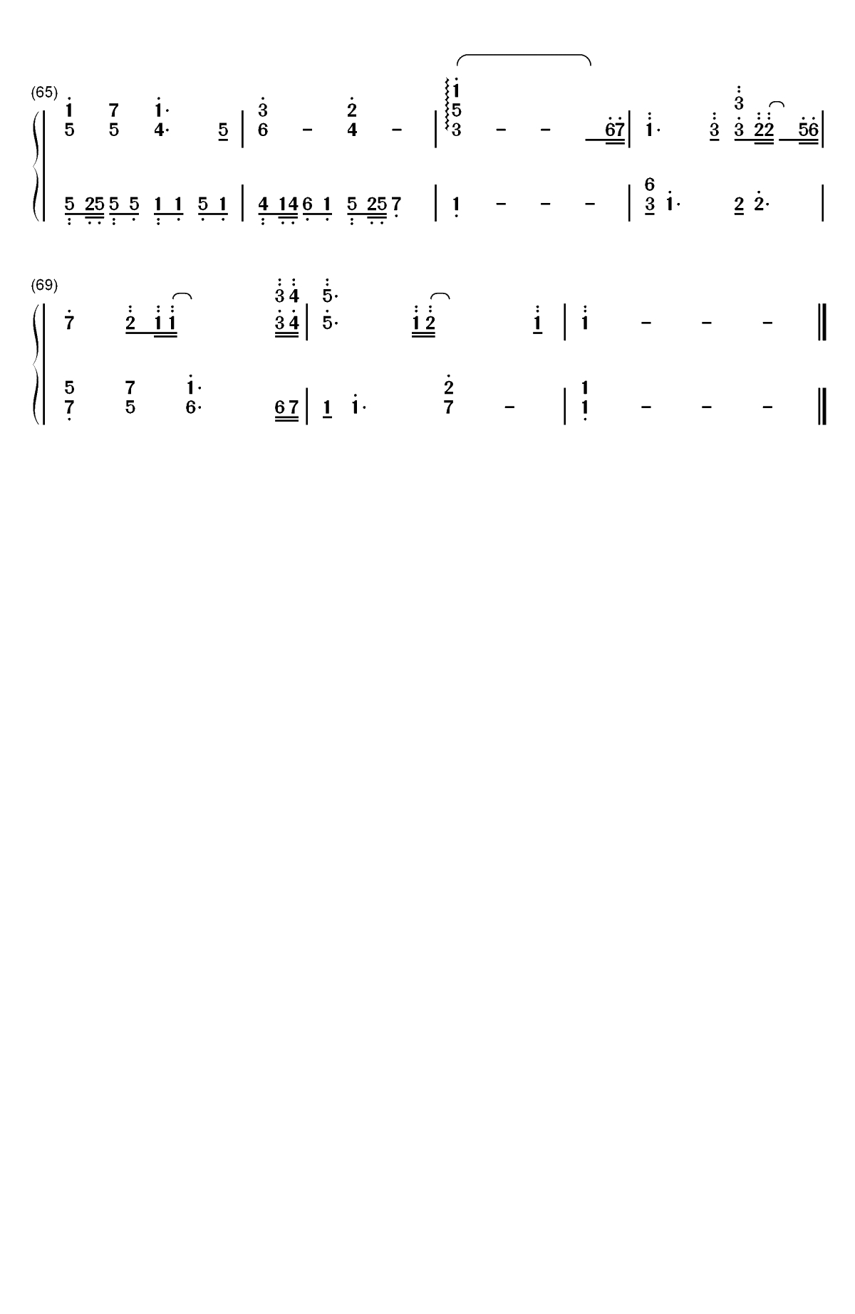 孤单边缘-王大毛双手简谱预览4