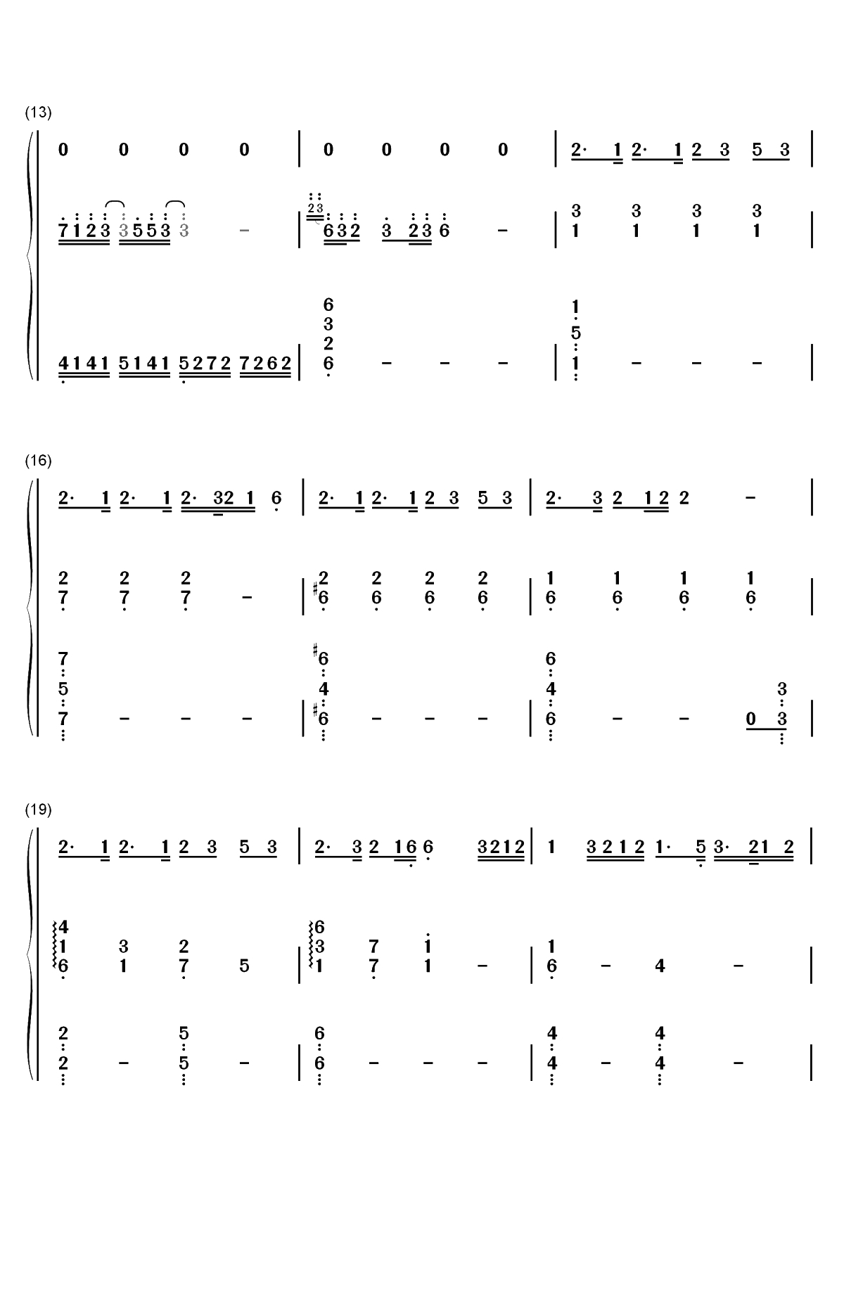 起风了-弹唱谱双手简谱预览2