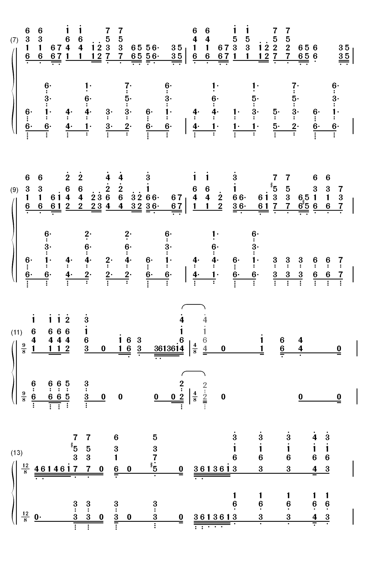 Hes a Pirate-完美版-加勒比海盗双手简谱预览2