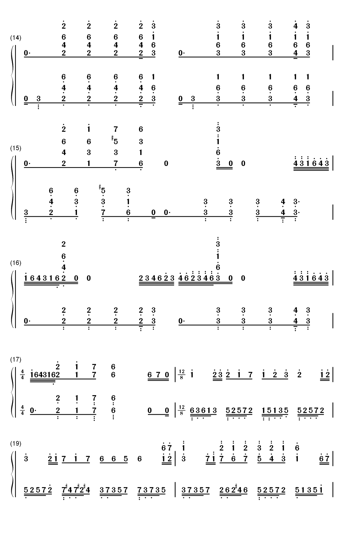 Hes a Pirate-完美版-加勒比海盗双手简谱预览3