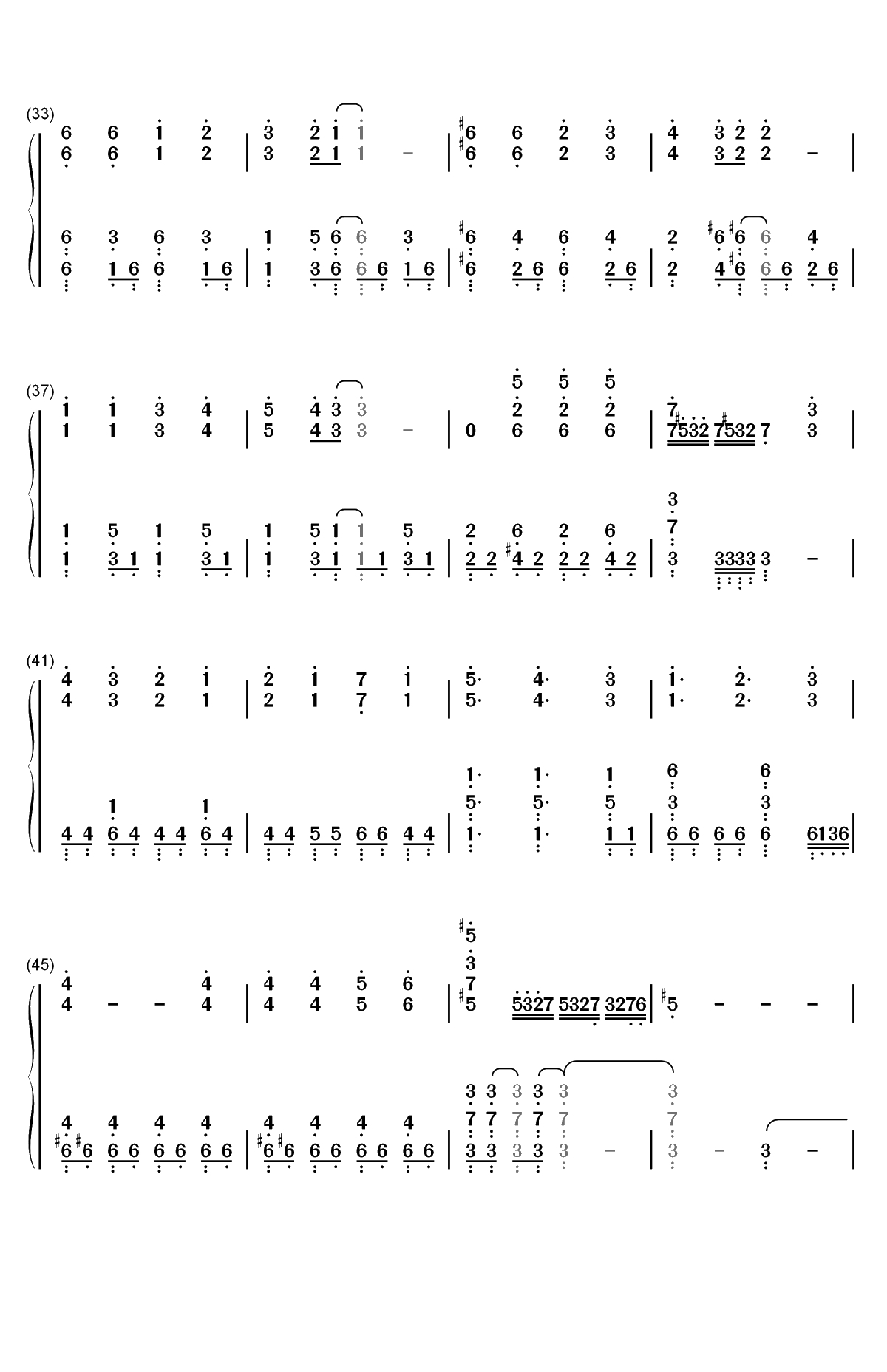 静寂のアポストル-一拳超人第二季OP双手简谱预览3
