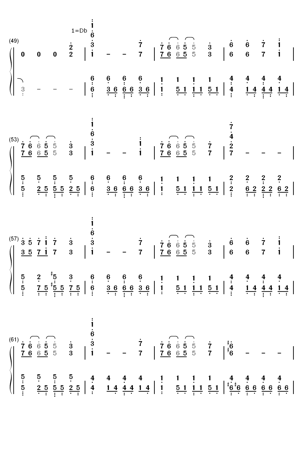 静寂のアポストル-一拳超人第二季OP双手简谱预览4