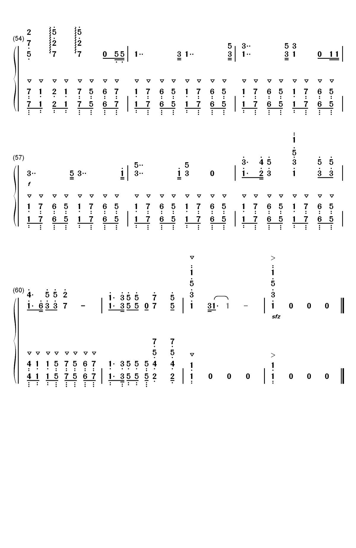 ウルトラセブンの歌-赛文奥特曼主题曲双手简谱预览5