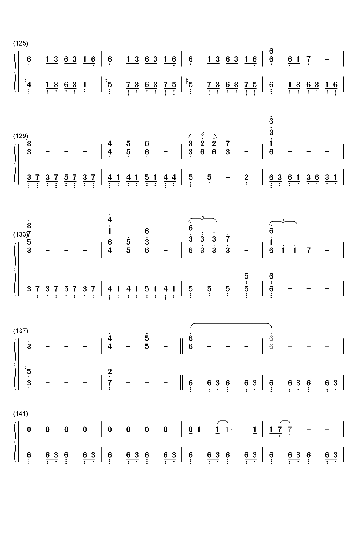 The Night King-权力的游戏第八季OST双手简谱预览7