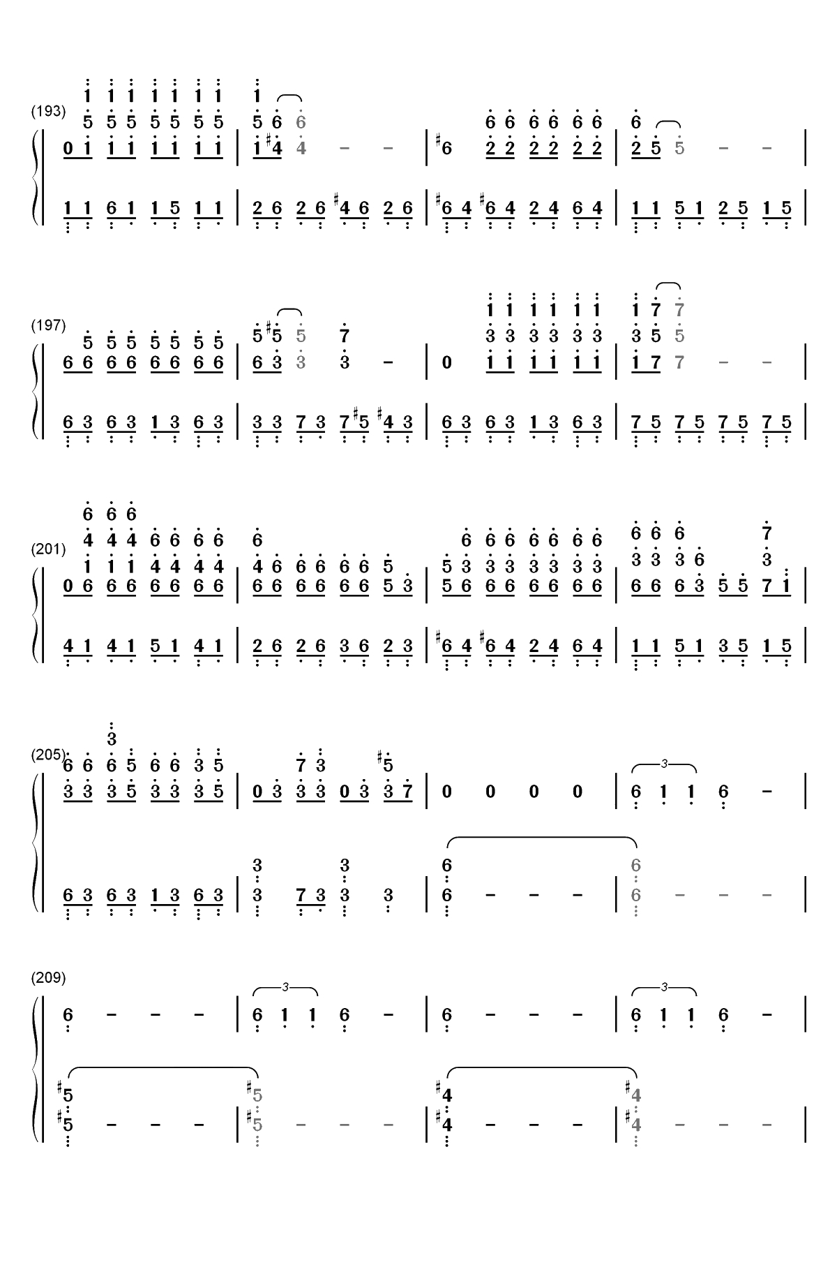 The Night King-权力的游戏第八季OST双手简谱预览10