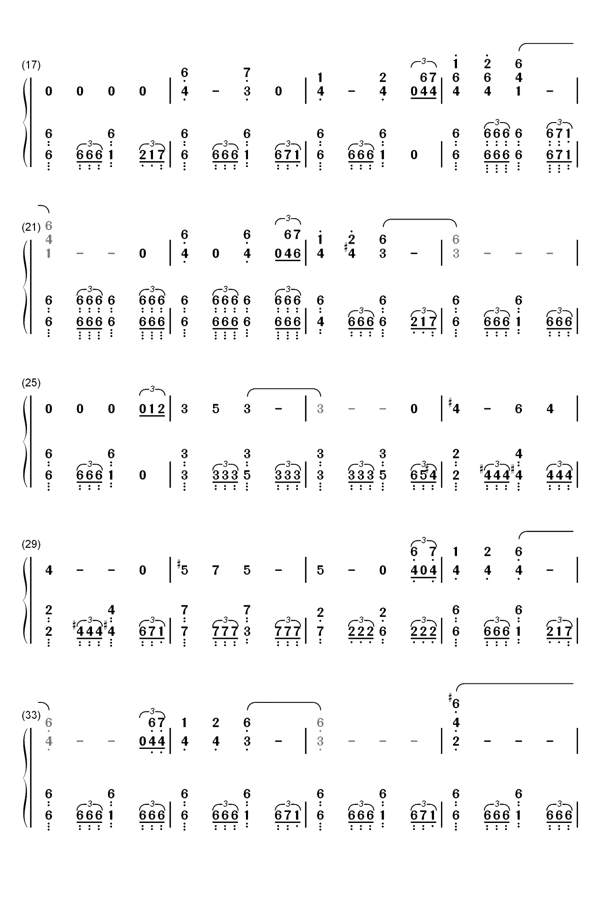 权力的游戏第八季-开场曲双手简谱预览2