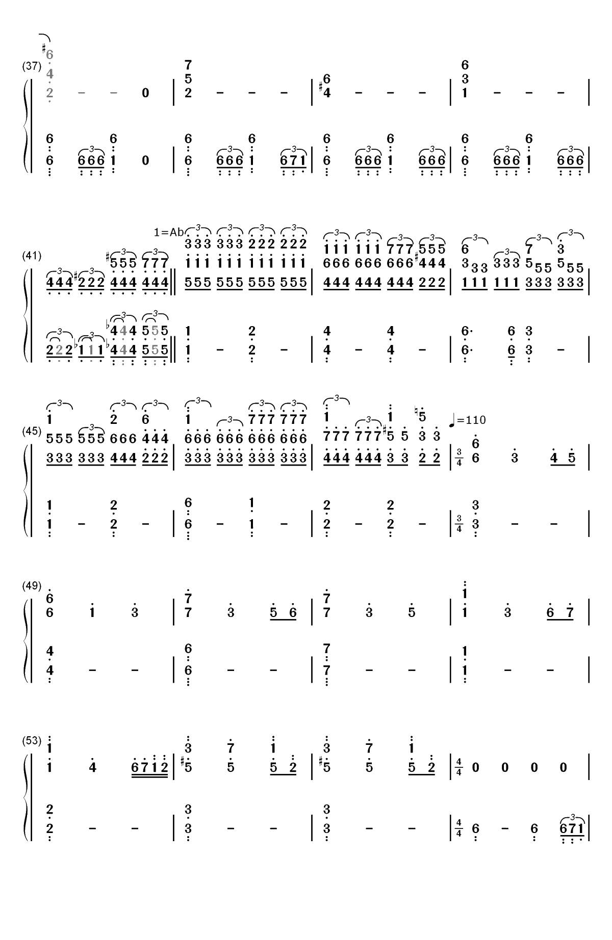 权力的游戏第八季-开场曲双手简谱预览3