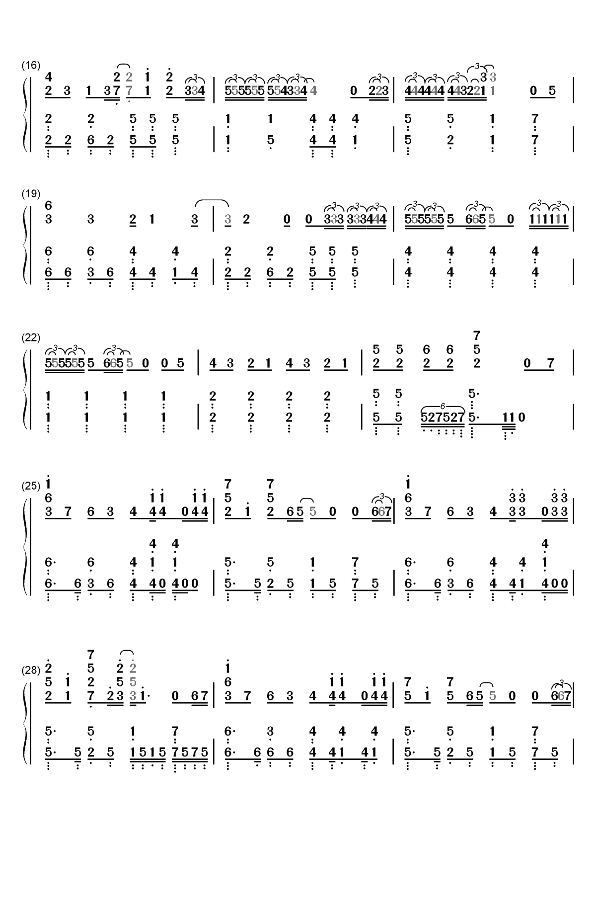 Hello Mr my yesterday-名侦探柯南ED35双手简谱预览2