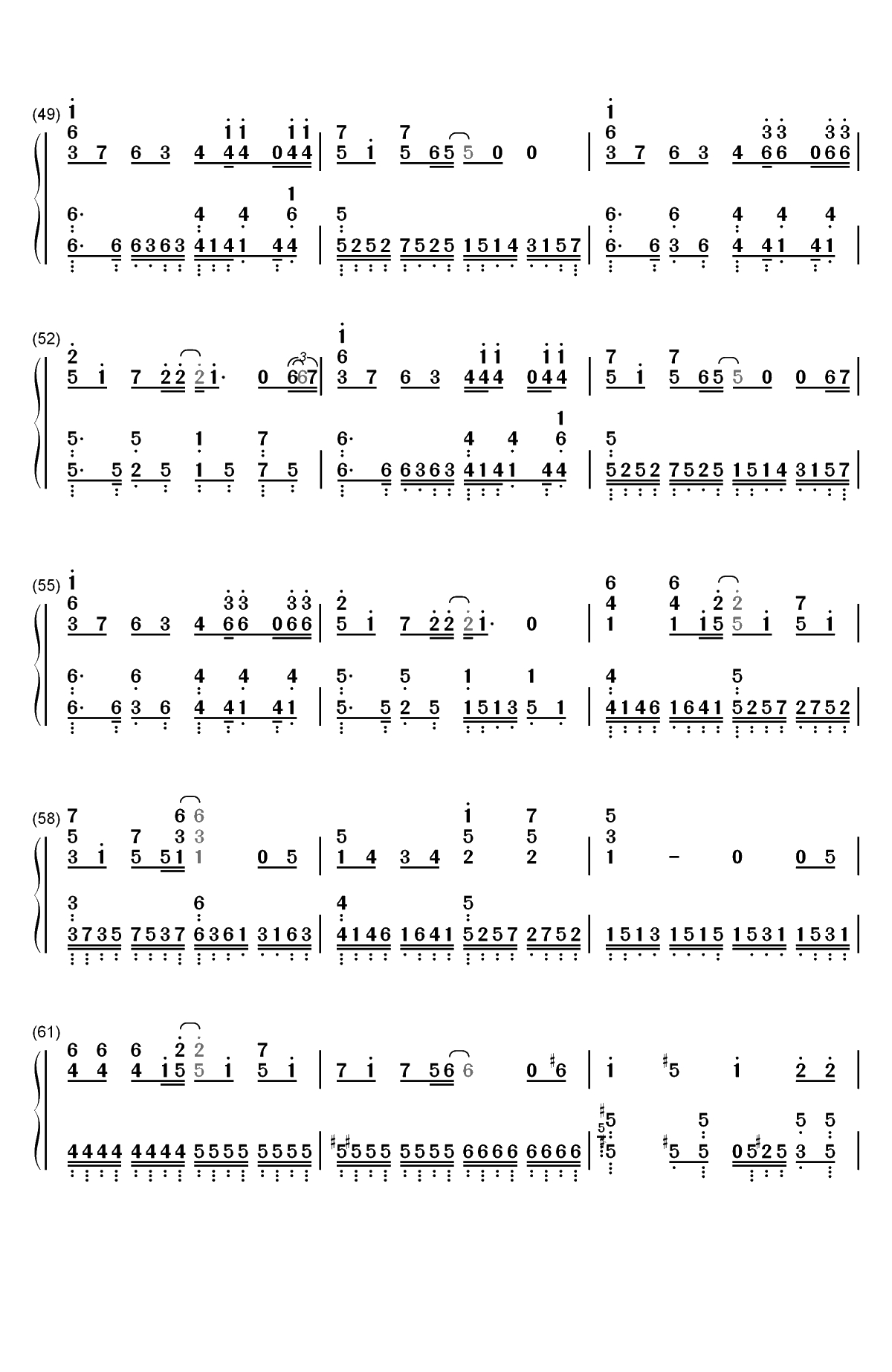 Hello Mr my yesterday-名侦探柯南ED35双手简谱预览4