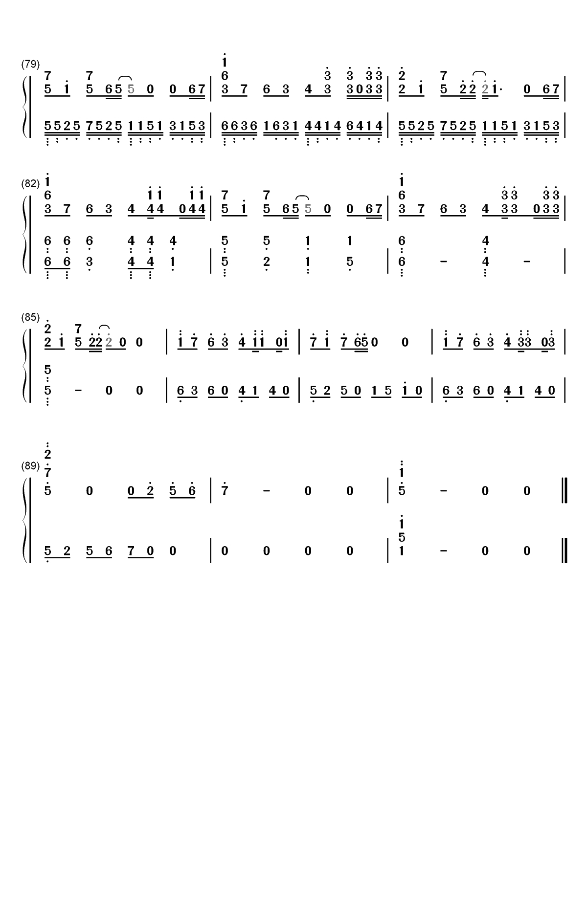 Hello Mr my yesterday-名侦探柯南ED35双手简谱预览6