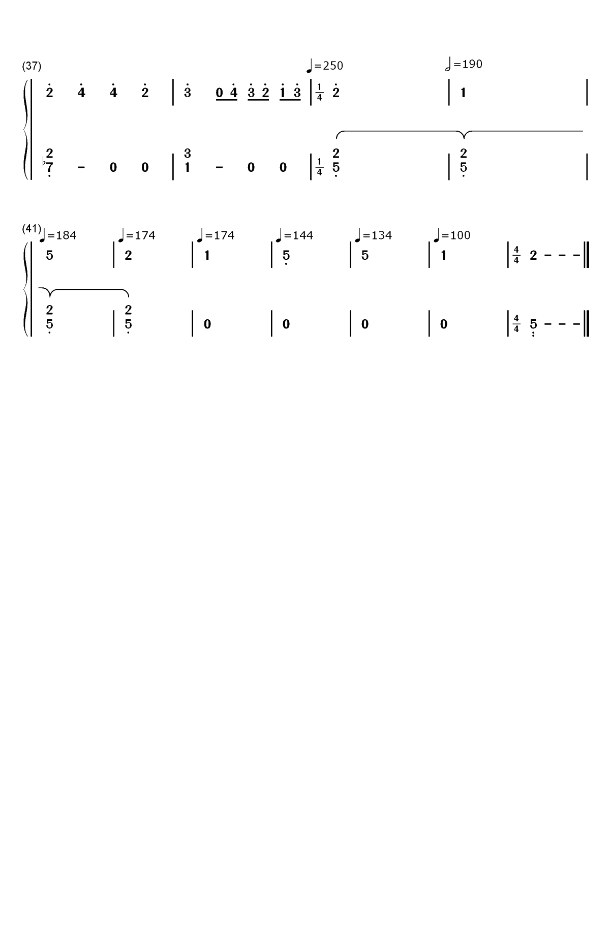 The Piano-Dancing Line-跳舞的线双手简谱预览3