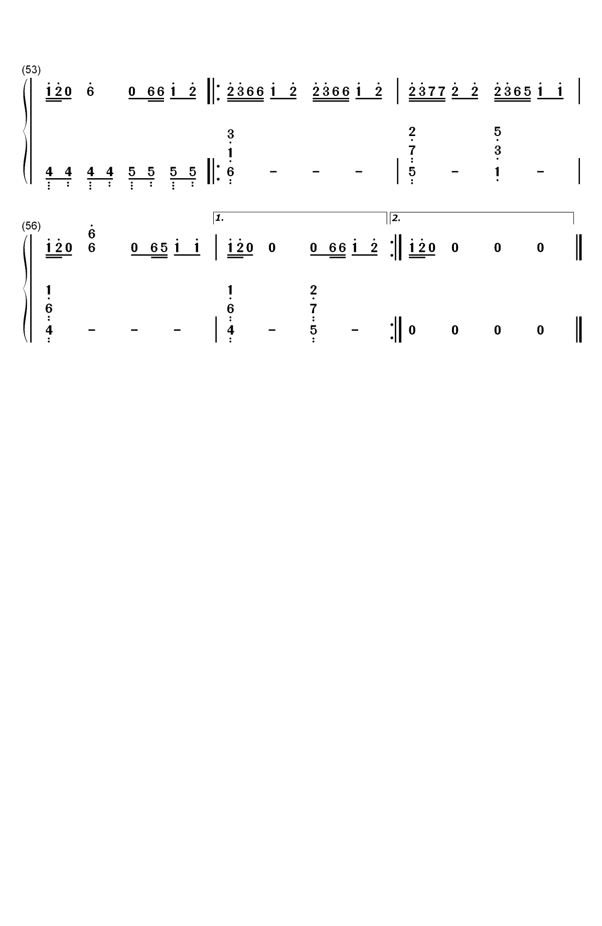 Rescue Me-OneRepublic双手简谱预览3