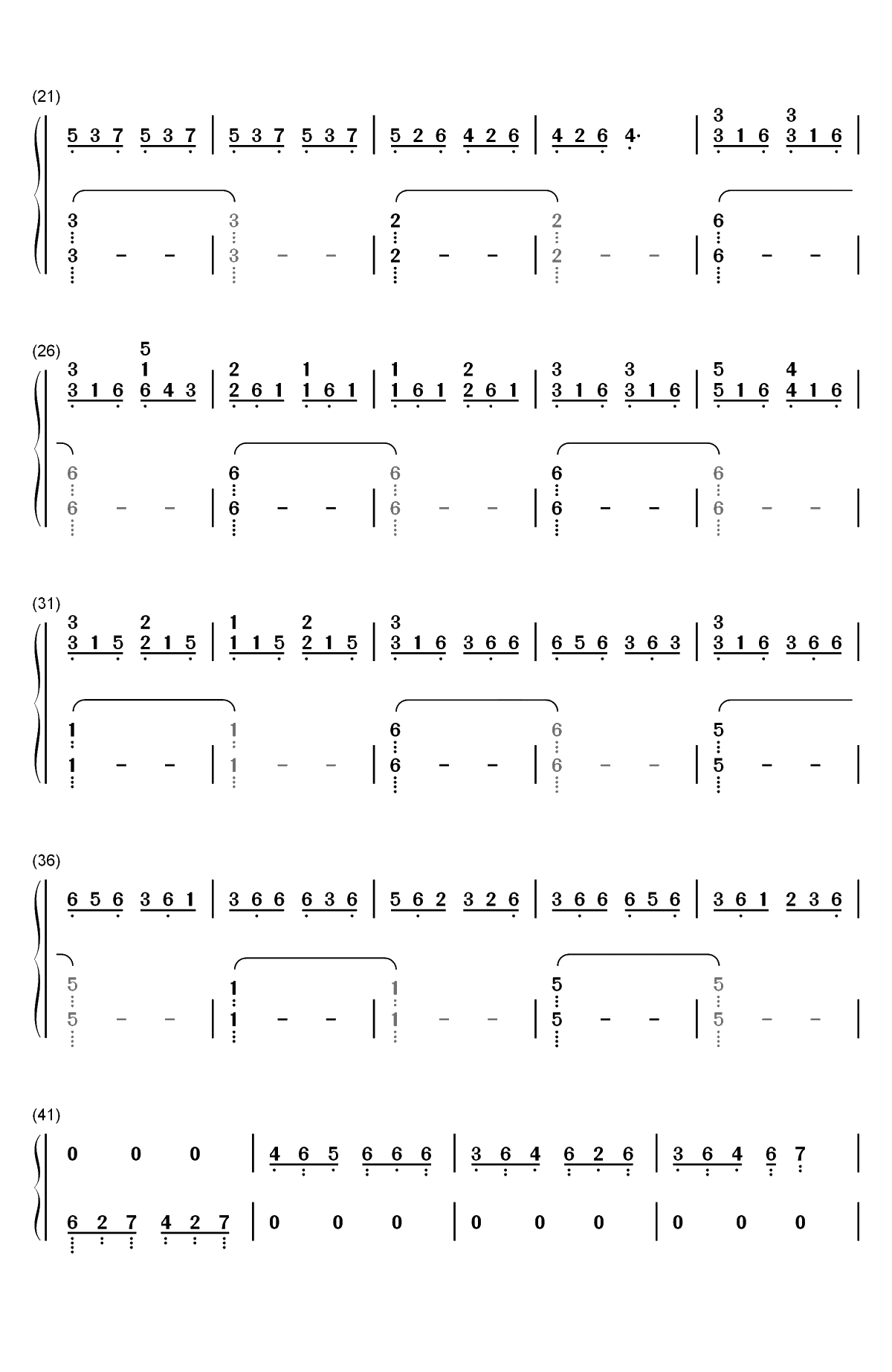 Erwins Speech-进击的巨人第三季16话团长演讲BGM双手简谱预览2