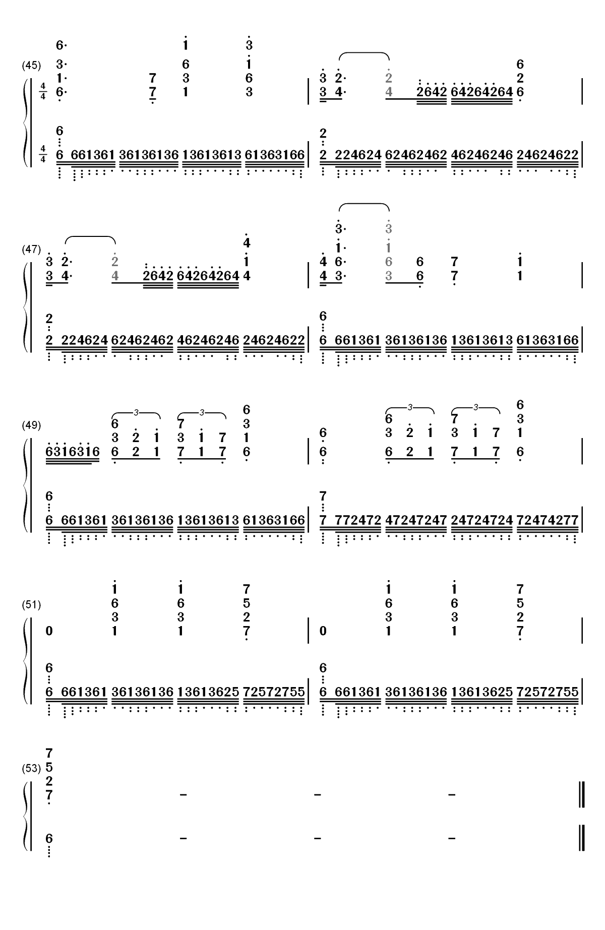 Erwins Speech-进击的巨人第三季16话团长演讲BGM双手简谱预览3