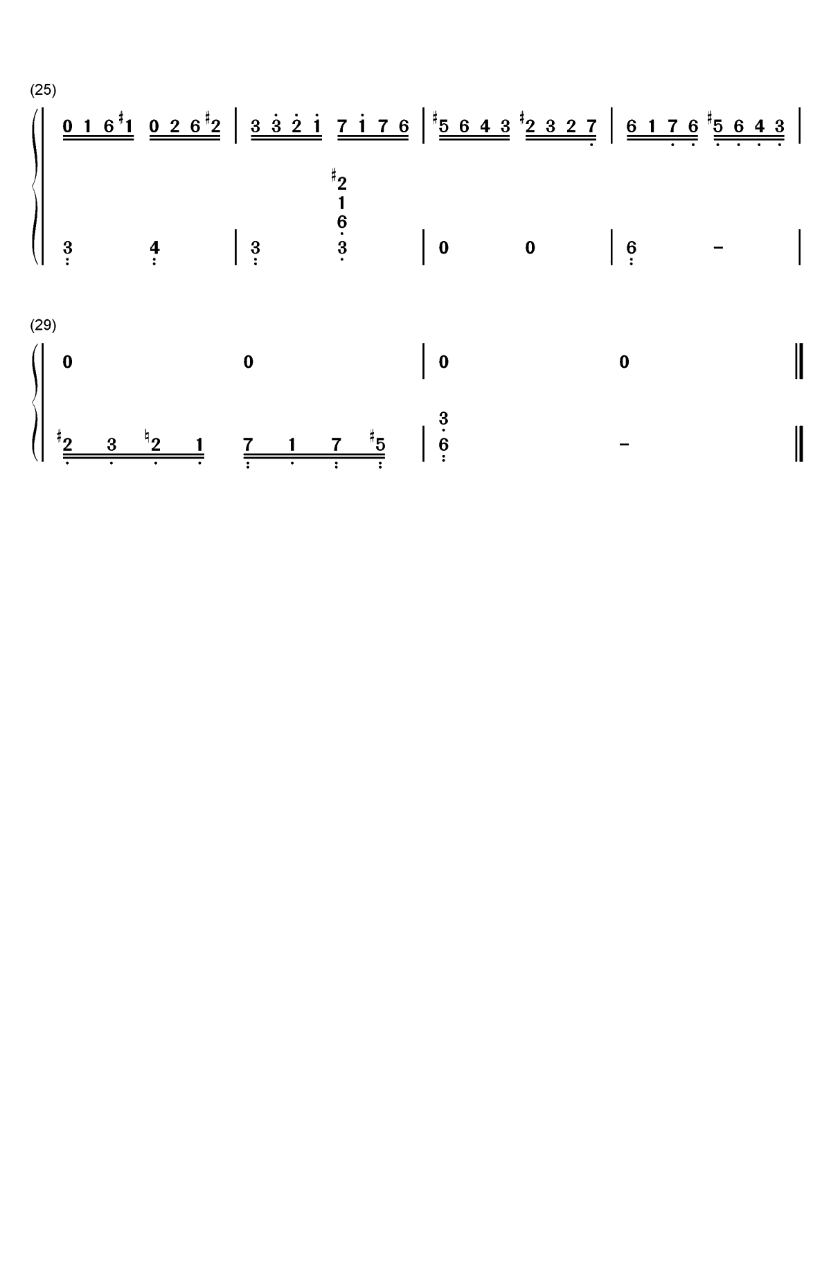 LAccordeur-调音师插曲双手简谱预览2