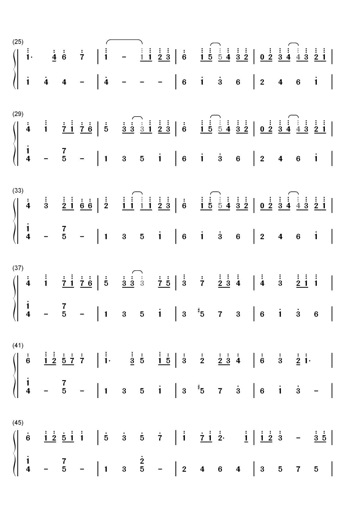 アイネクライネ-米津玄师双手简谱预览2