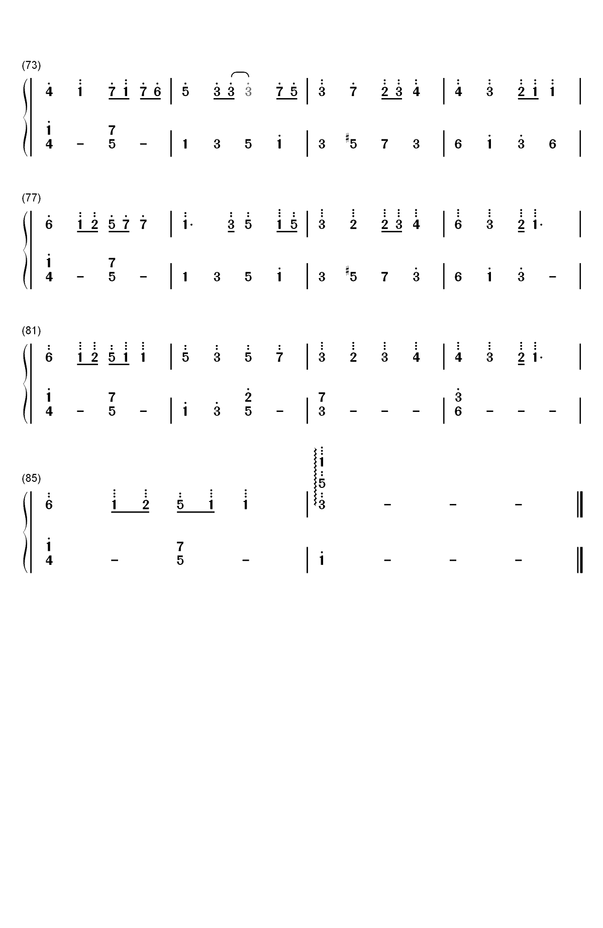 アイネクライネ-米津玄师双手简谱预览4