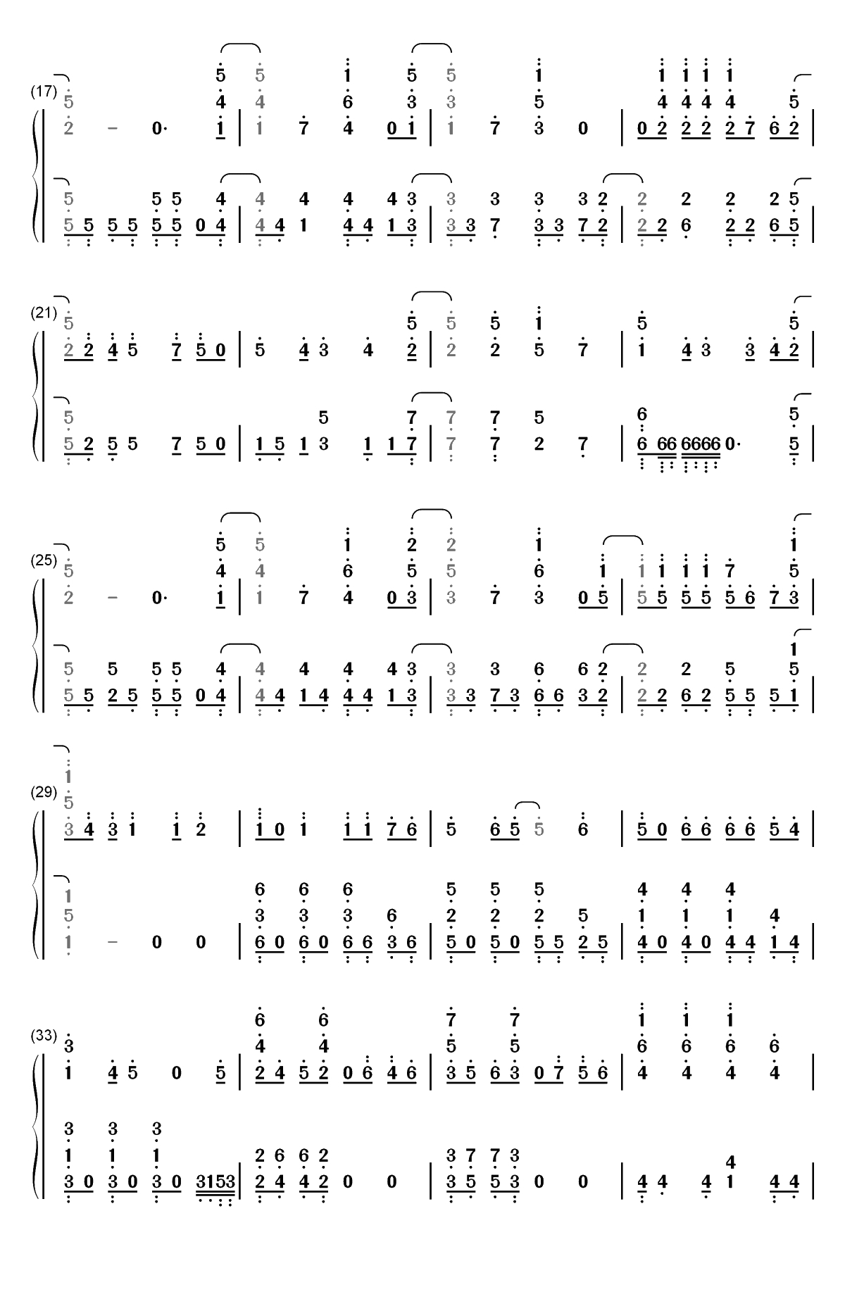 アルティメット☆MAGIC-贤者之孙OP双手简谱预览2
