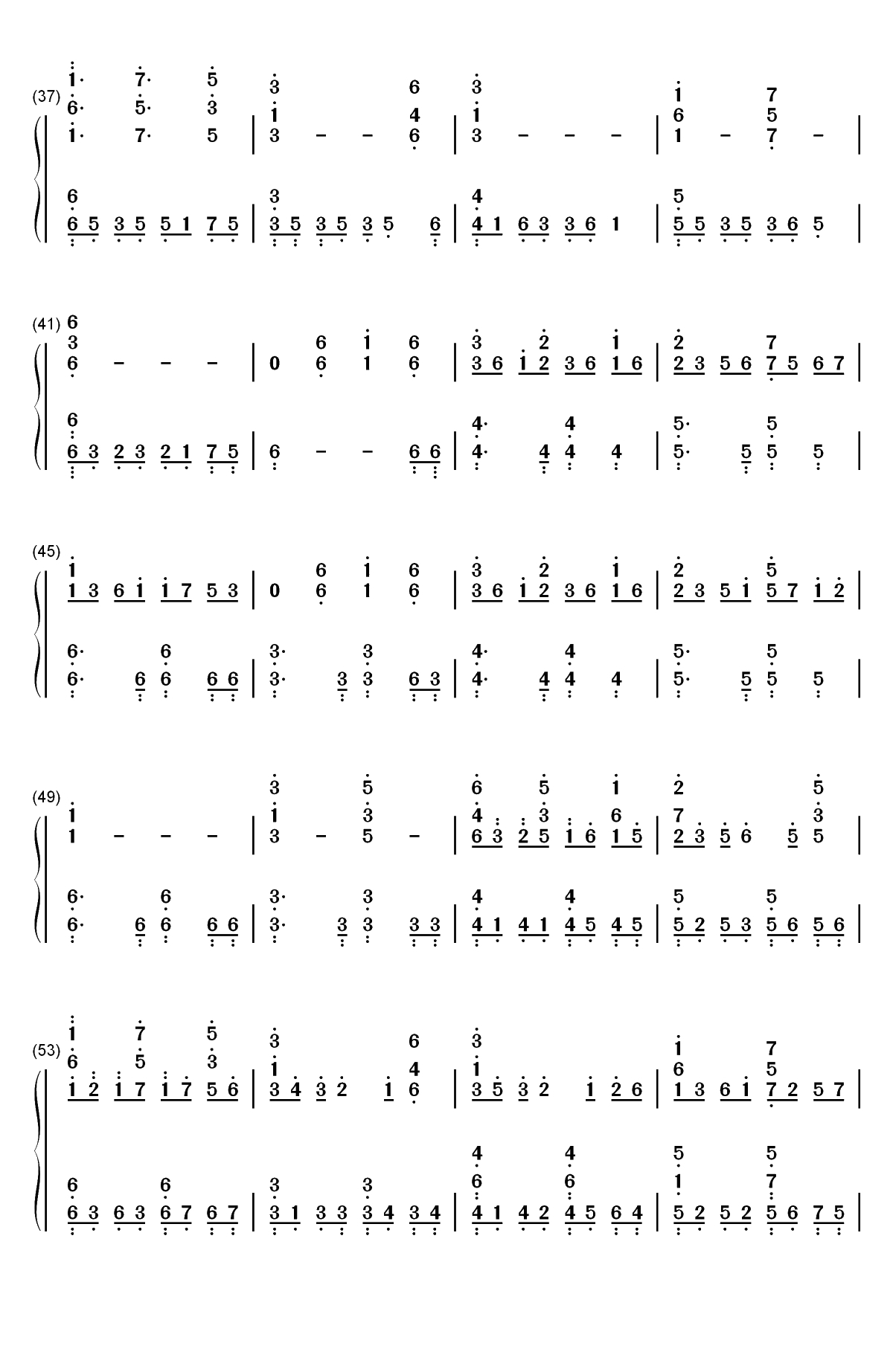 Cocoon-三角迷踪插曲双手简谱预览3