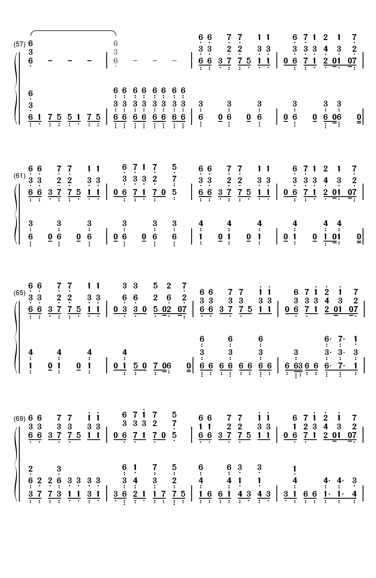 Cocoon-三角迷踪插曲双手简谱预览4