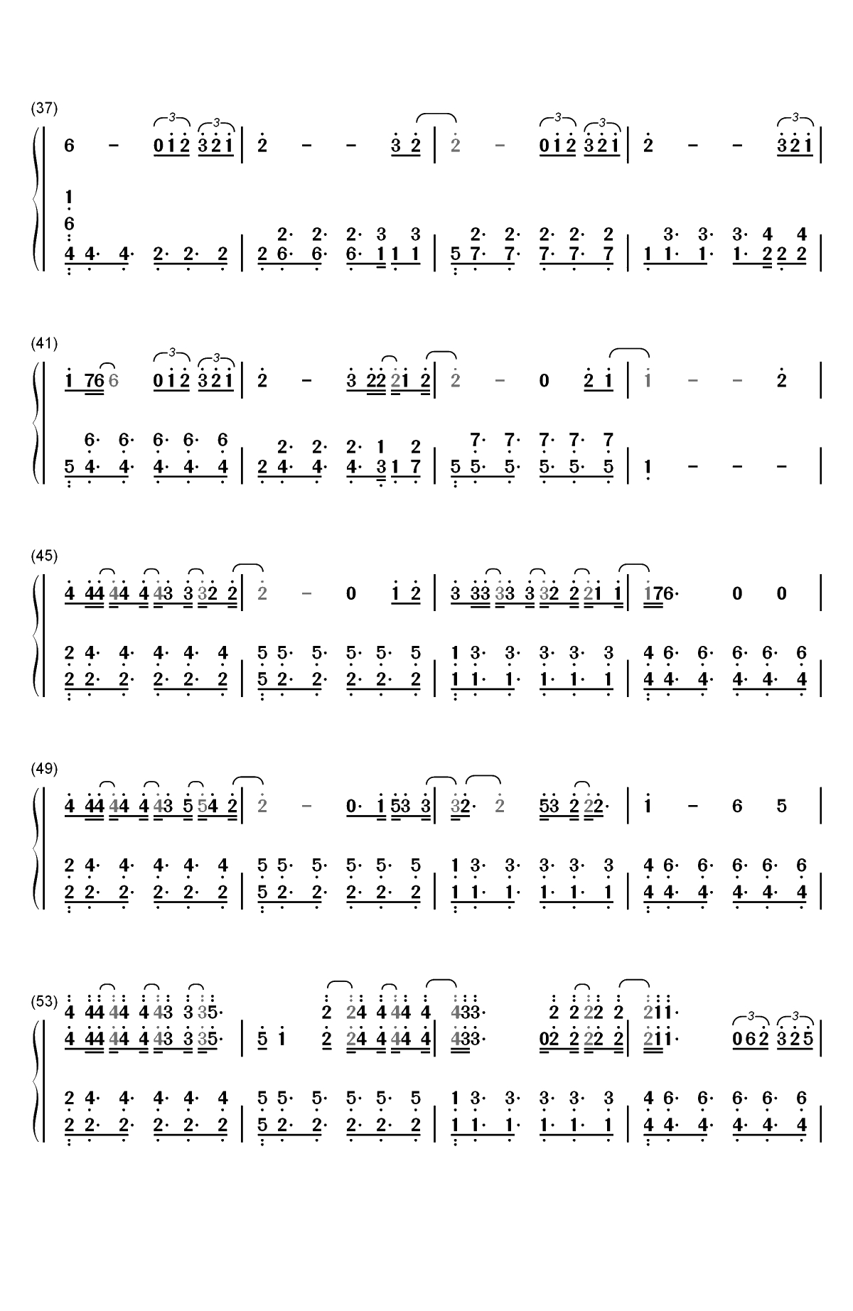 Too Late for Love-2019年欧洲歌唱大赛双手简谱预览3