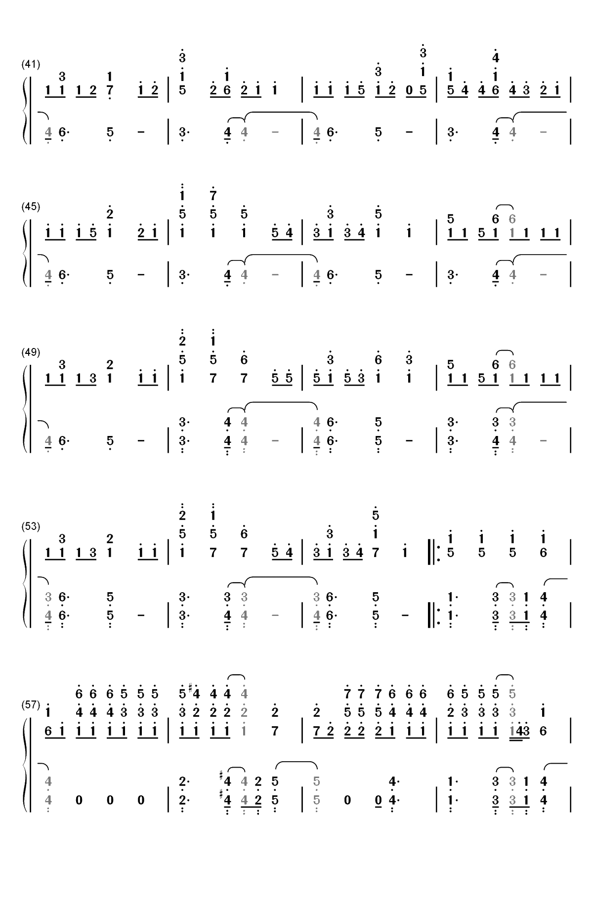 Rockstar-A Great Big World双手简谱预览3