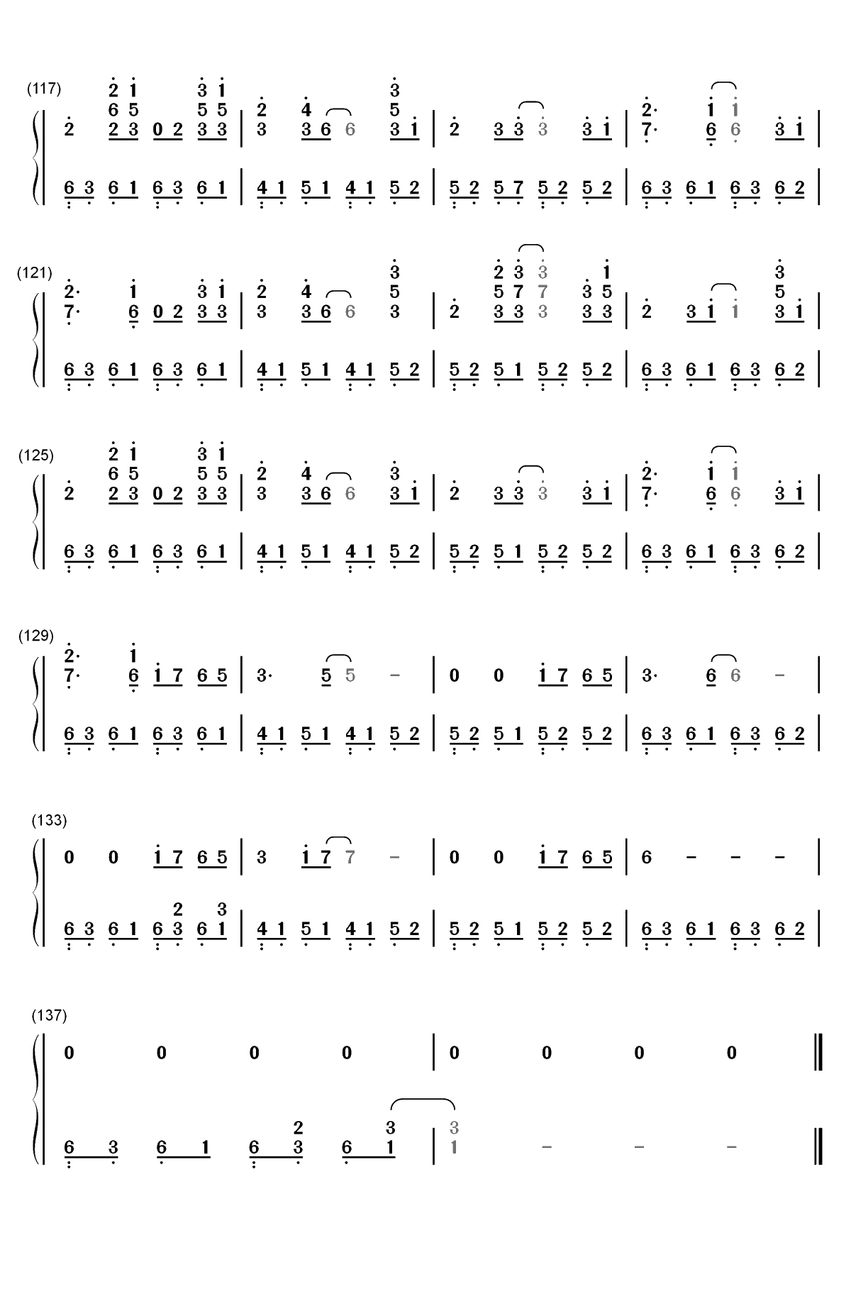 Take Me Hand-完美原声版双手简谱预览6