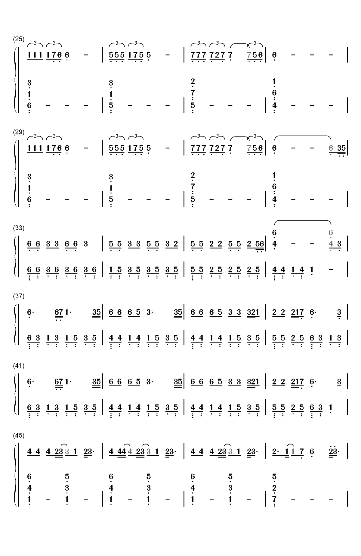 Lost Control-Alan Walker和Sorana双手简谱预览2
