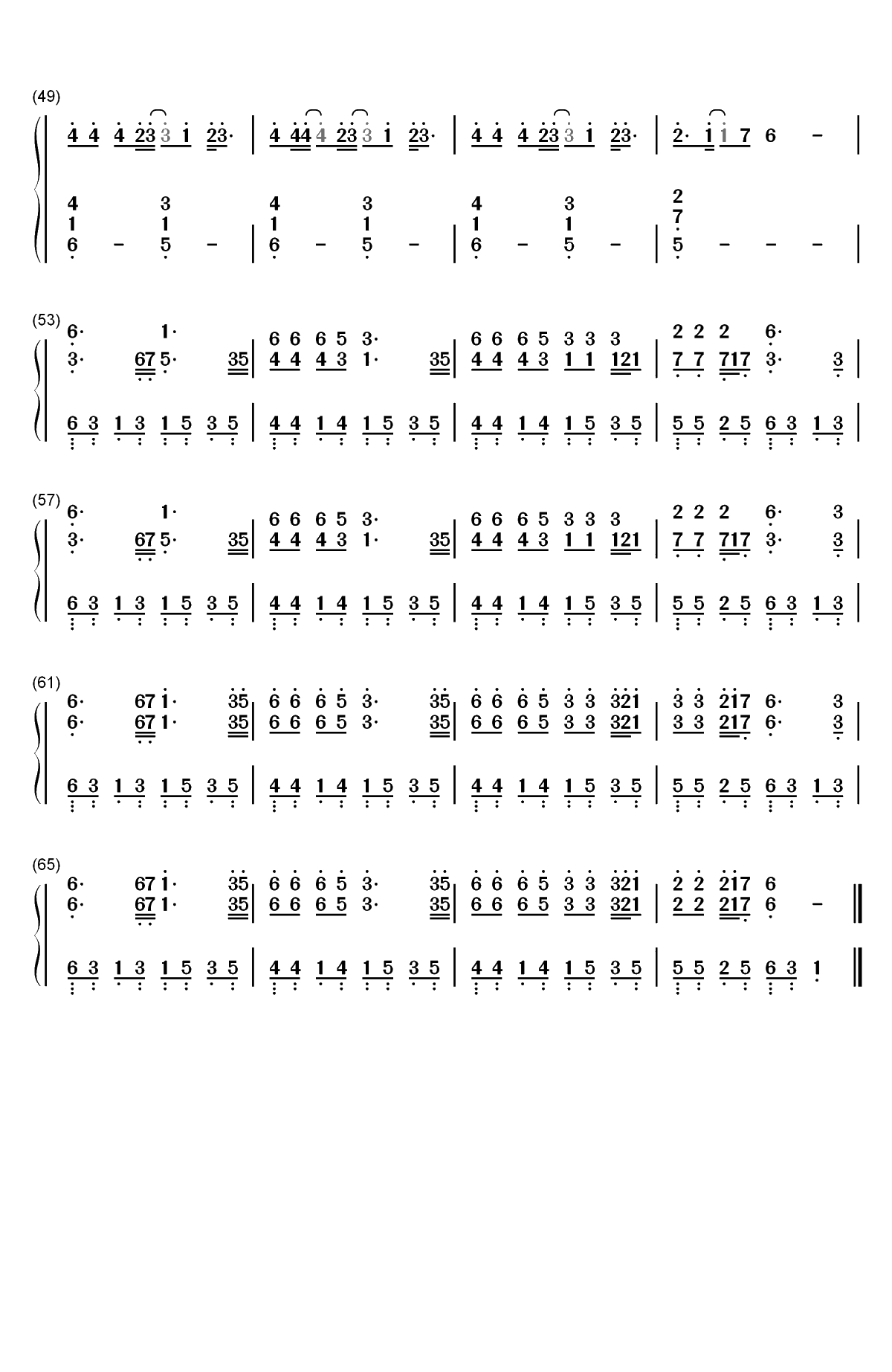 Lost Control-Alan Walker和Sorana双手简谱预览3