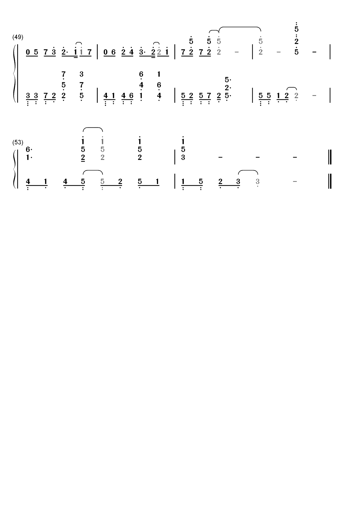 叮咛-都挺好片尾曲-不仅好听且歌词唯美至极双手简谱预览3