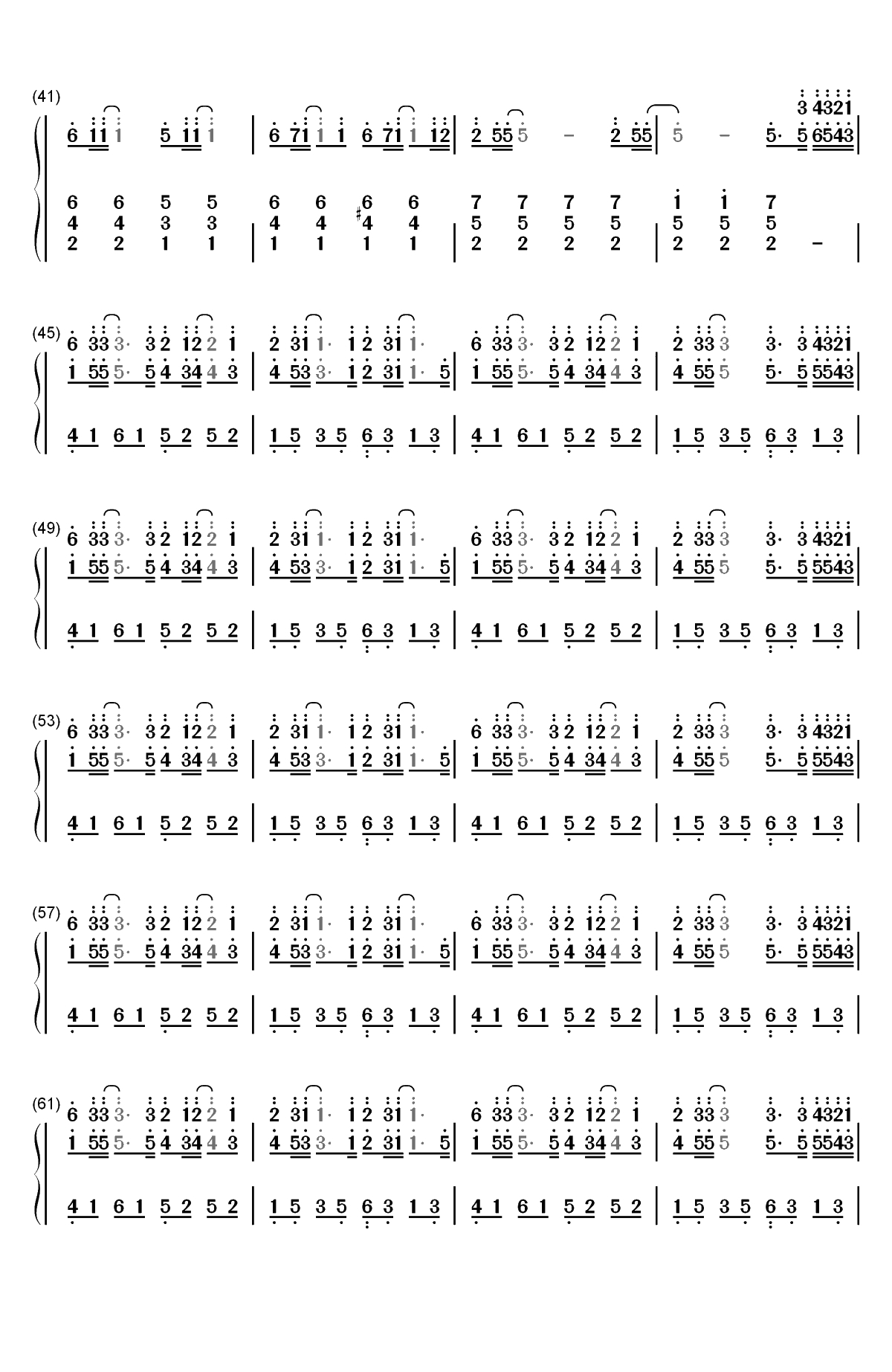 Meaningful Ways-Kondor双手简谱预览3