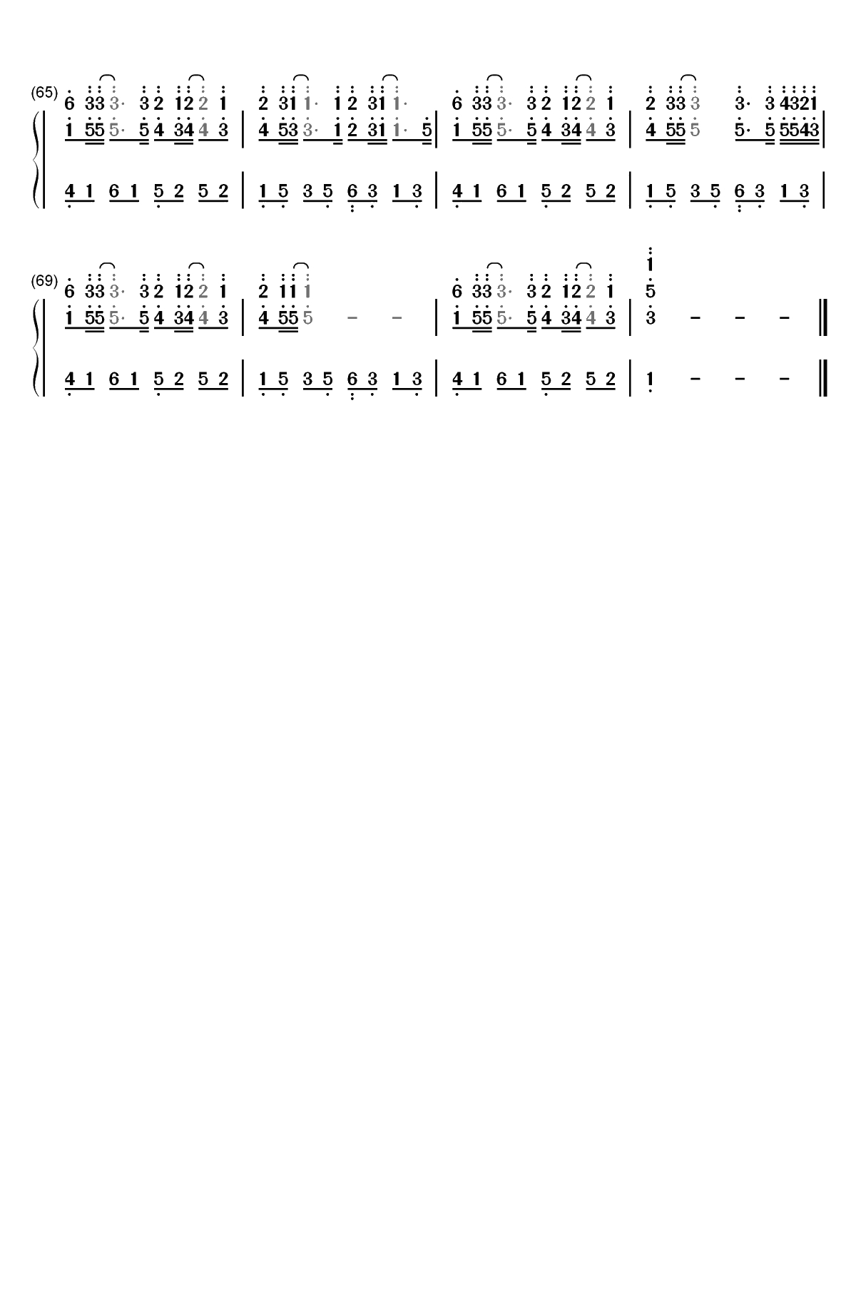 Meaningful Ways-Kondor双手简谱预览4