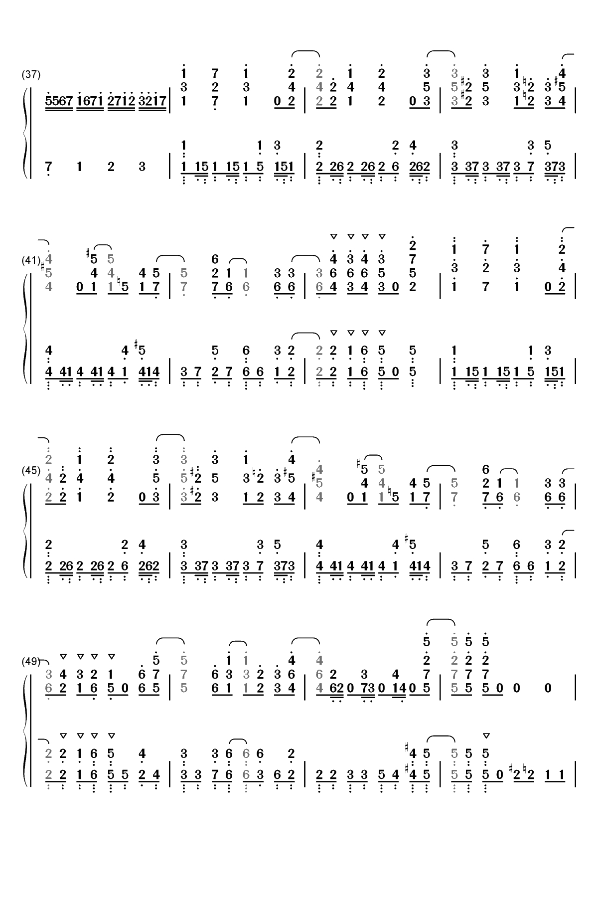 ボン♡キュッ♡ボンは彼のモノ♡-为什么老师会在这里OP双手简谱预览3