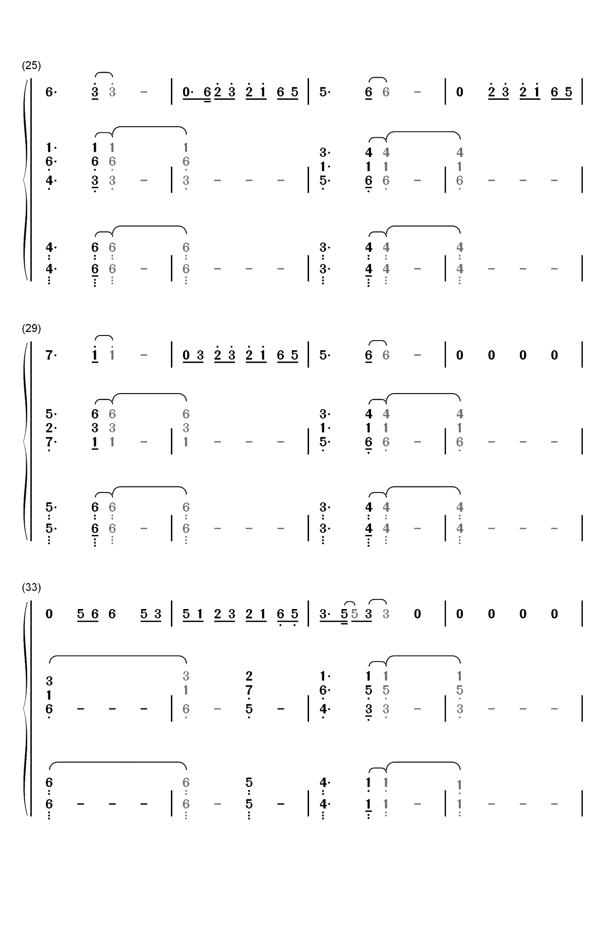 Bruises-Lewis Capaldi双手简谱预览3