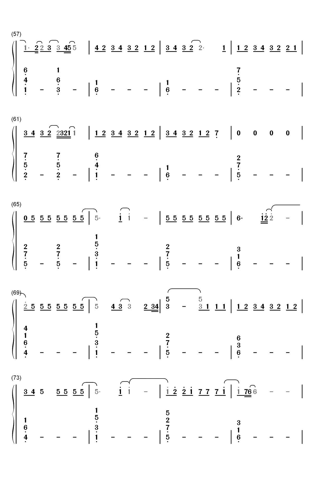 One-Lewis Capaldi双手简谱预览4
