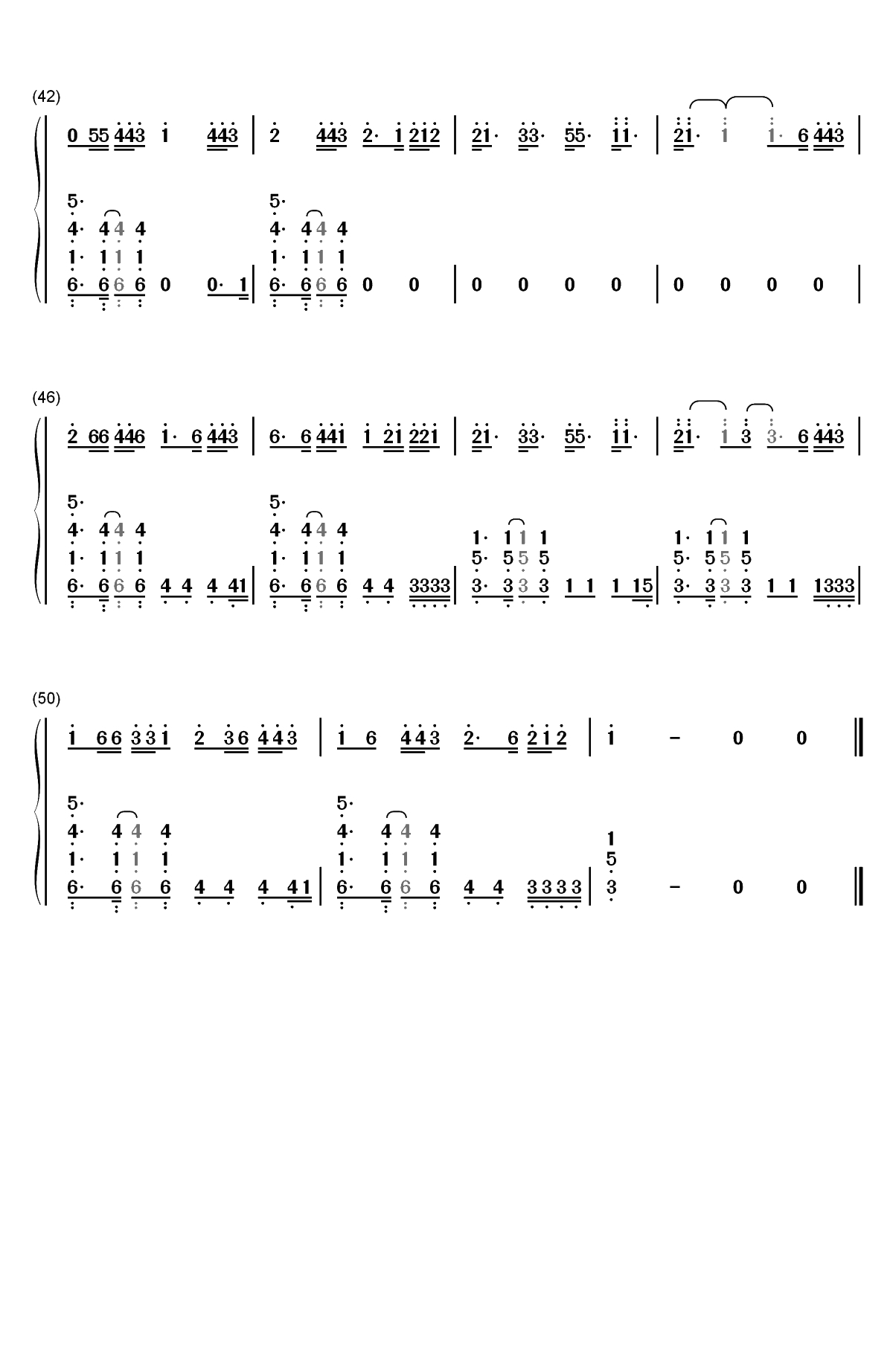 You Need To Calm Down-Taylor Swift双手简谱预览4