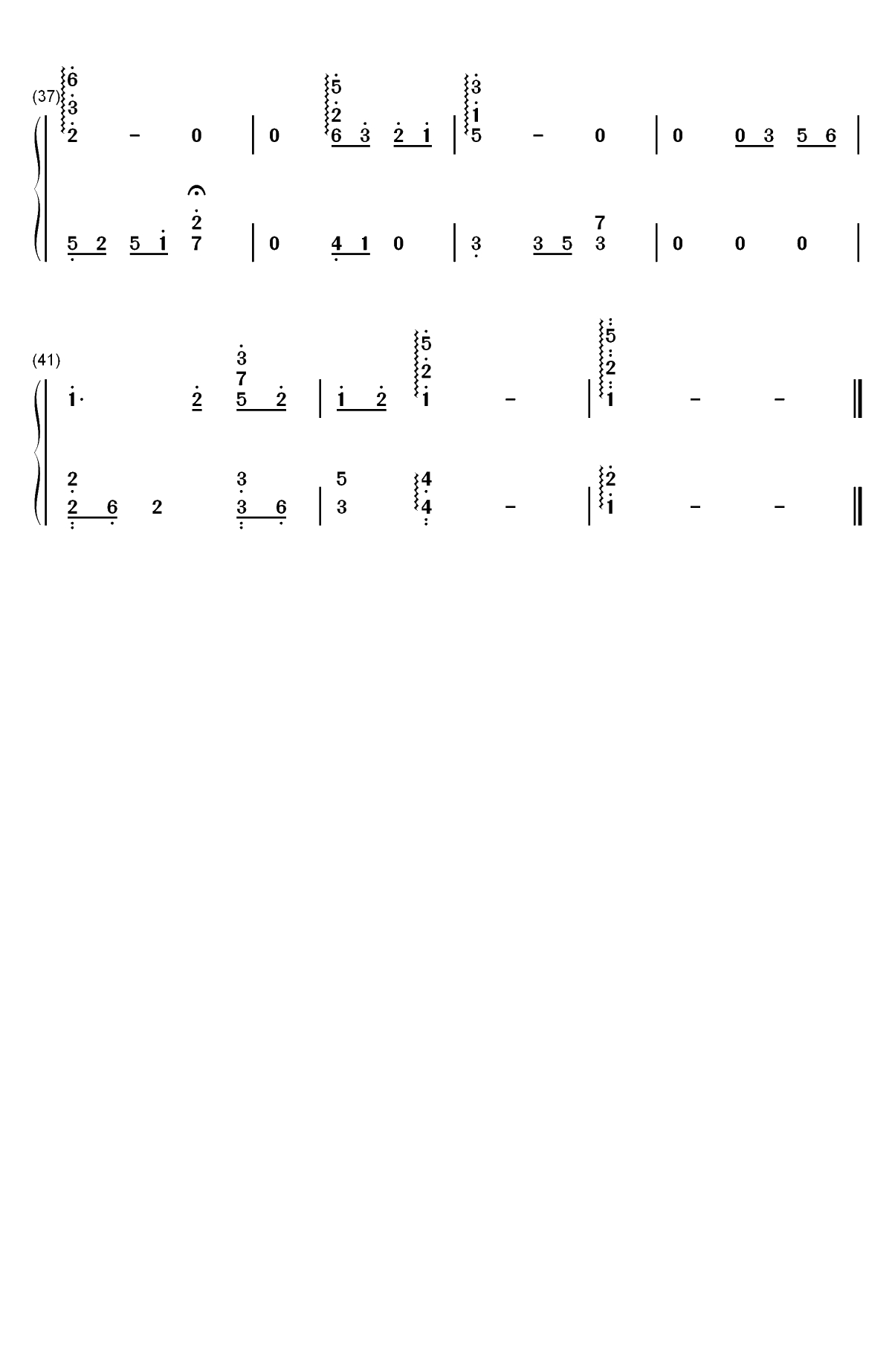 目に焼き付いた物語-目隐都市的演绎者OST双手简谱预览3