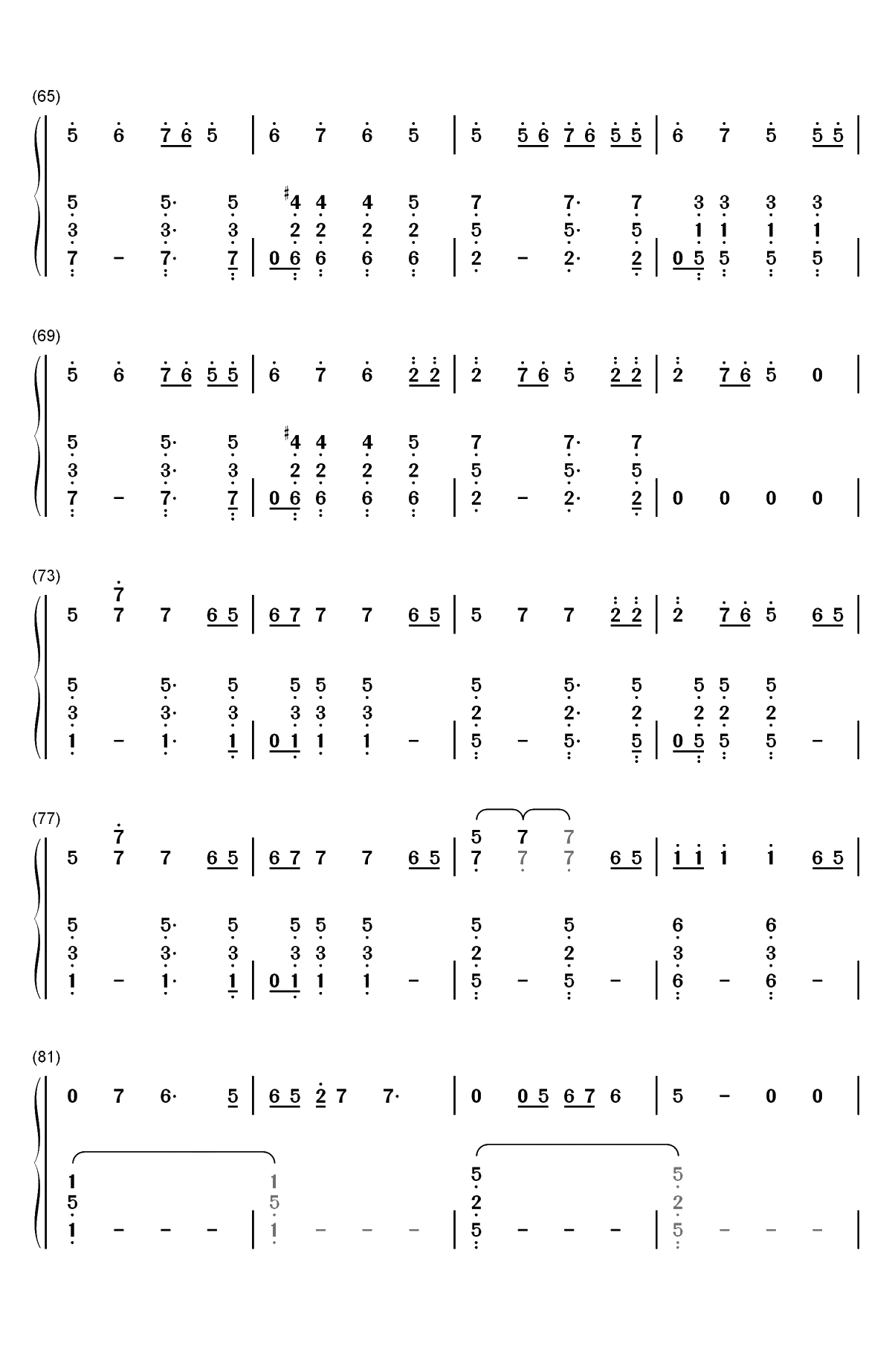 Mess Her Up-Amy Shark双手简谱预览4